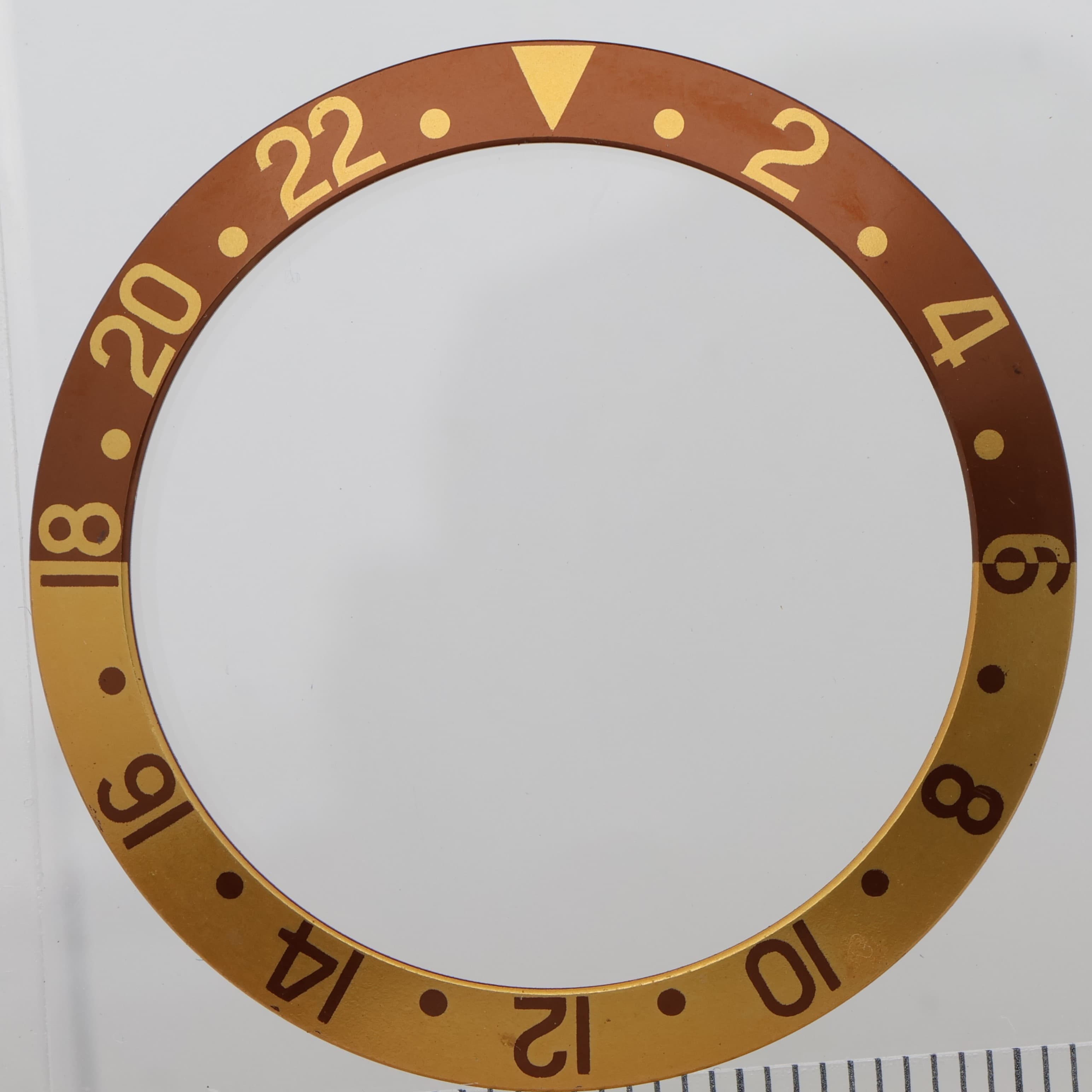 Factory original insert bezel for Rolex Acrylic GMT Root beer 16713 16718