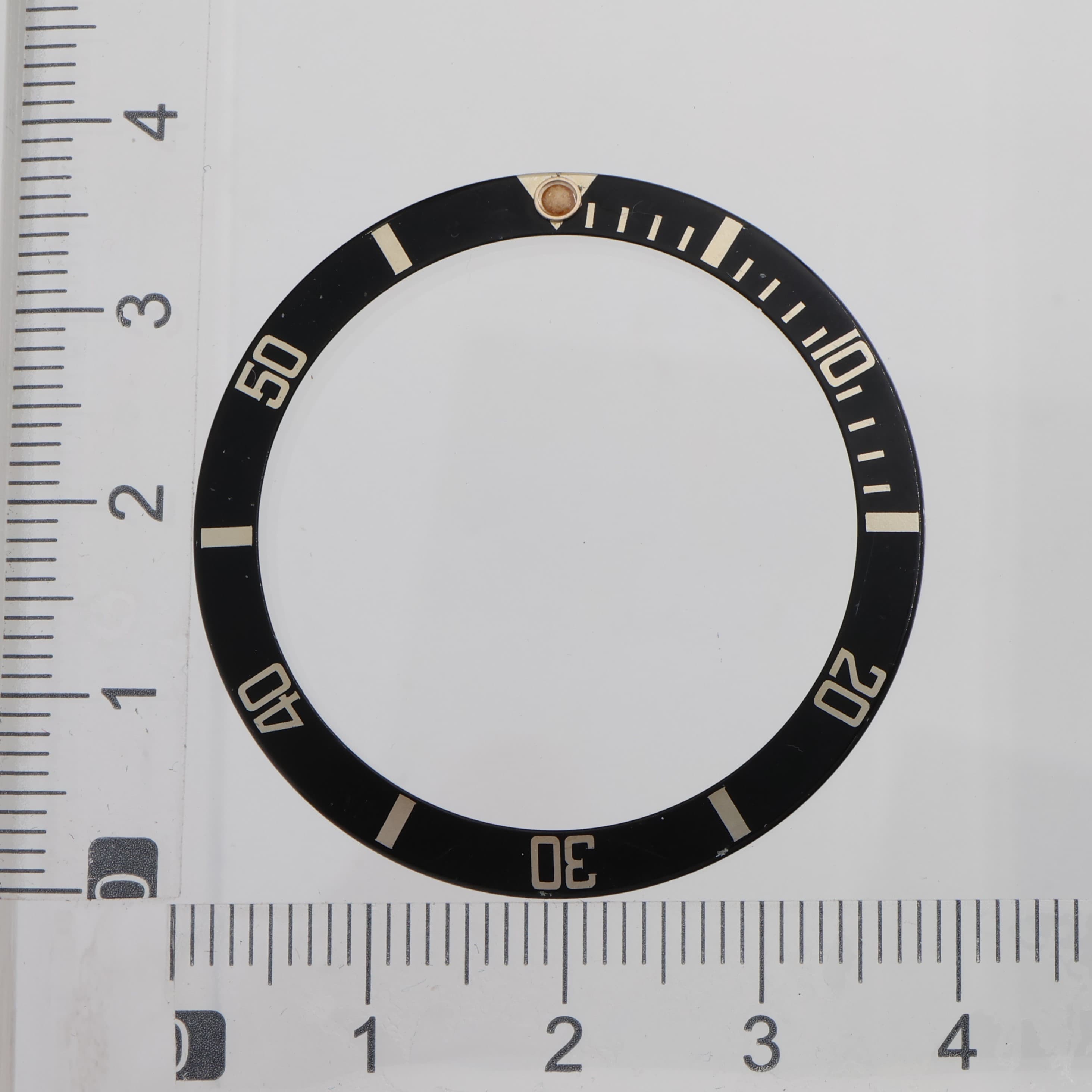 Factory original aluminum insert bezel for Rolex Submariner 40mm Ref: 16610