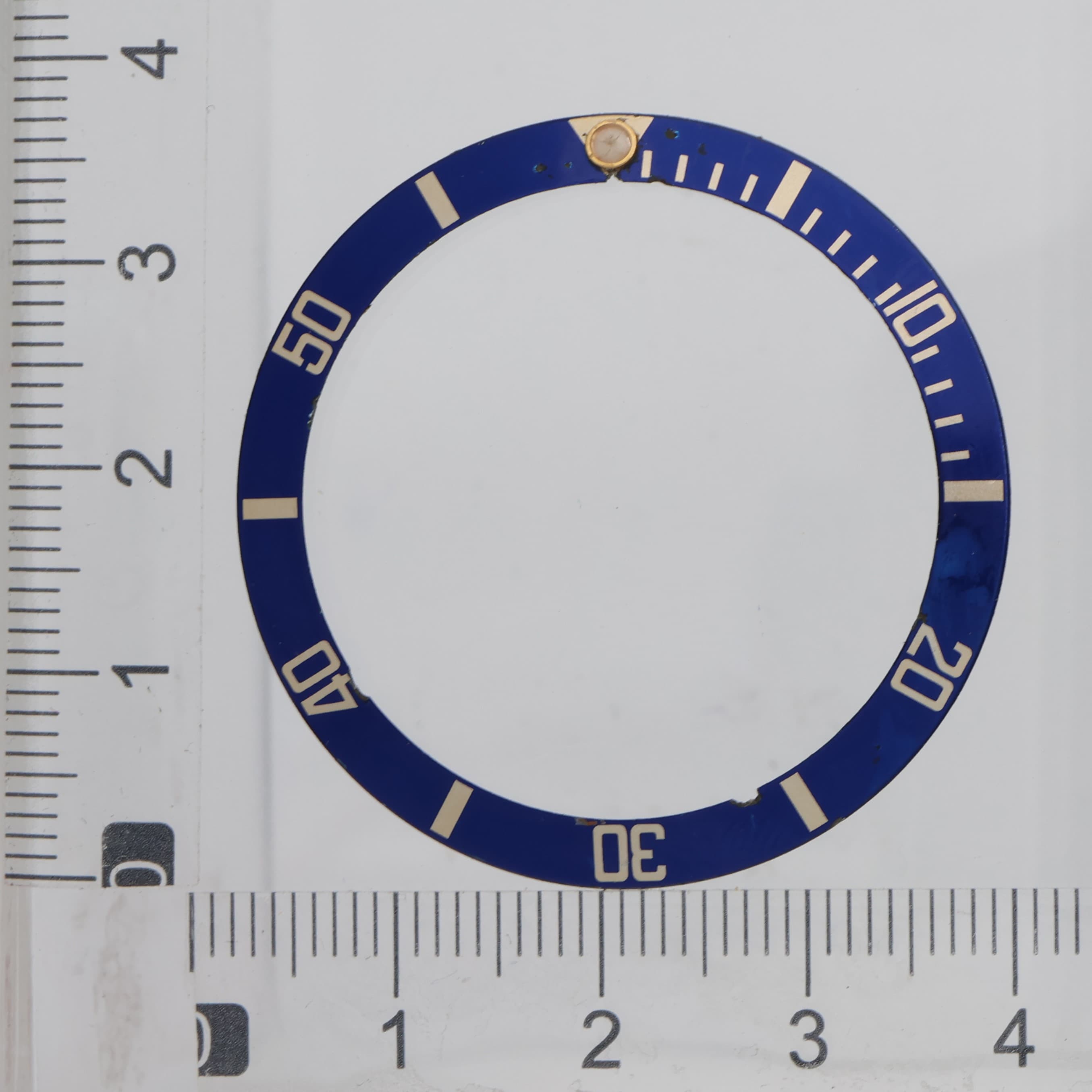 Factory original aluminum insert bezel for Rolex Submariner 40mm Ref: 16803