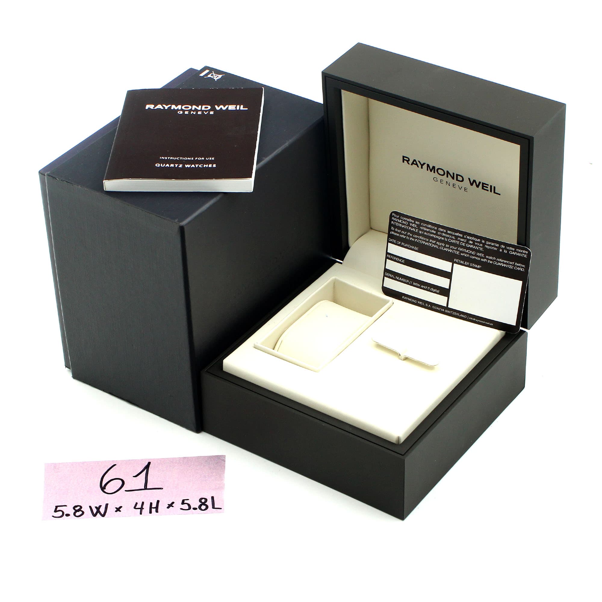 Box Raymond Weil 5.8W x 4H x 5.8L