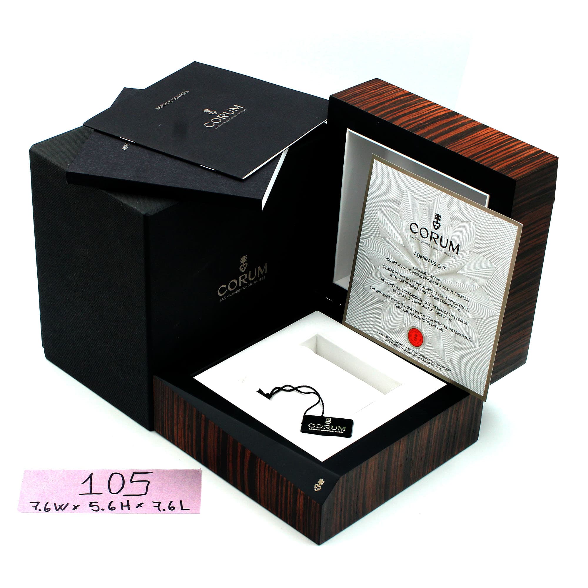 Box Corum 7.6W x 5.6H x 7.6L