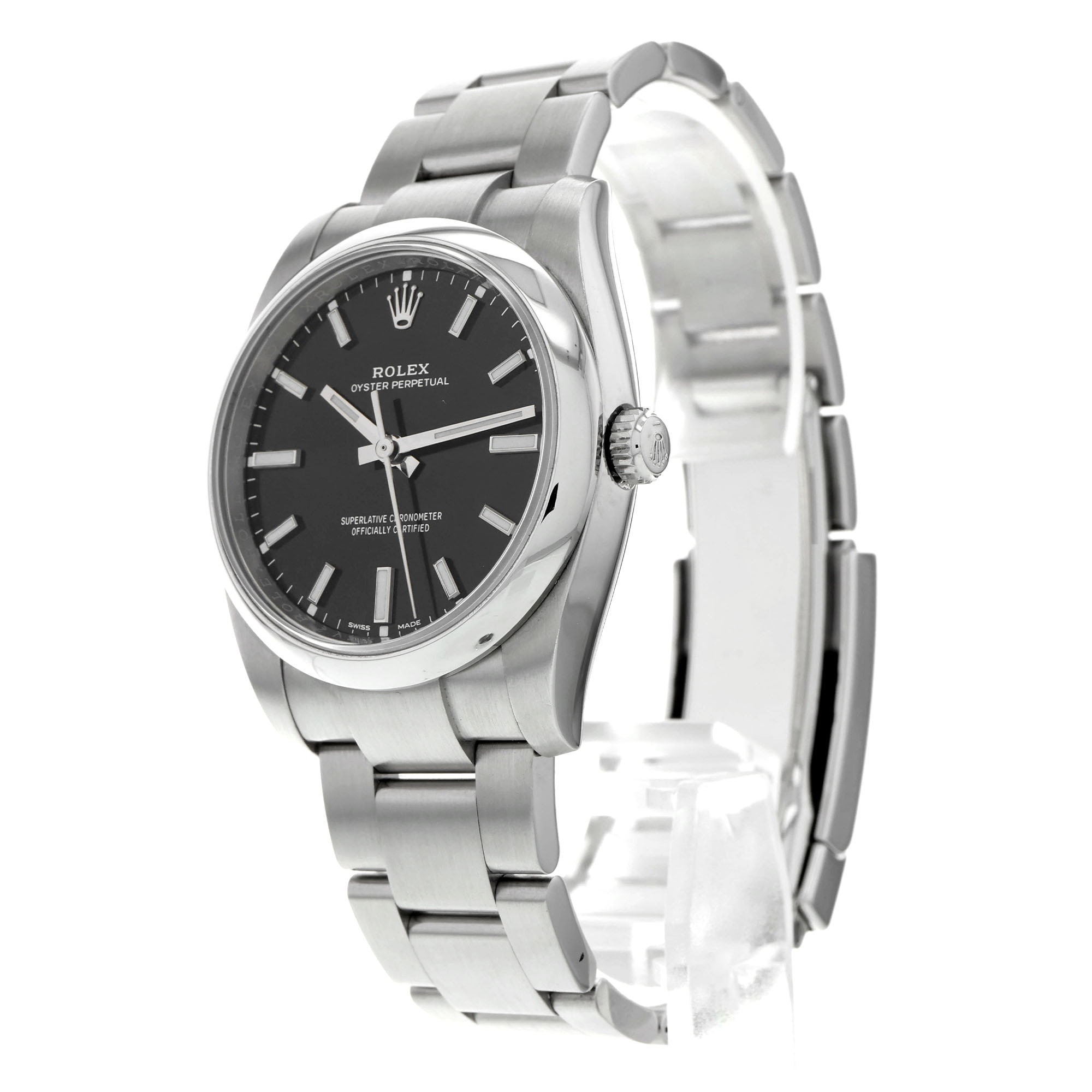 Rolex Oyster Perpetual 34 114200 Black Dial Automatic Mens