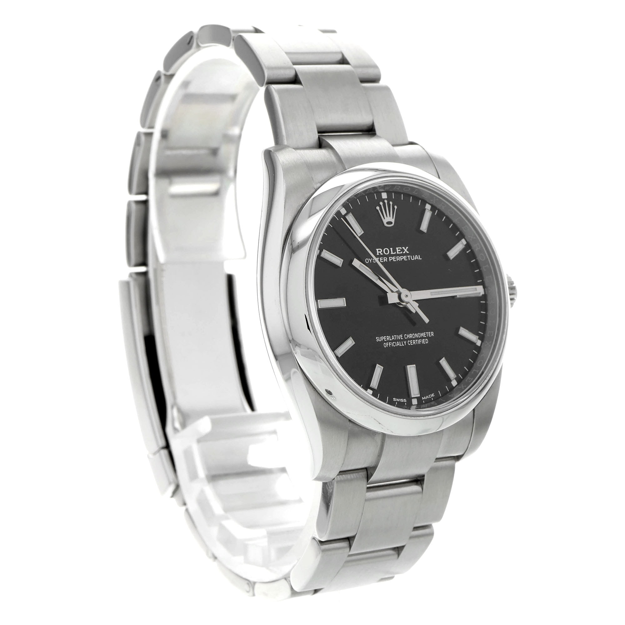 Rolex Oyster Perpetual 34 114200 Black Dial Automatic Mens
