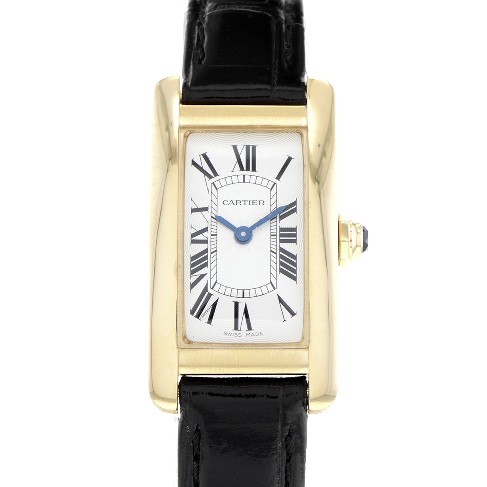 Cartier Tank Americaine 19mm WGTA0039 2482 18k Yellow Gold Case