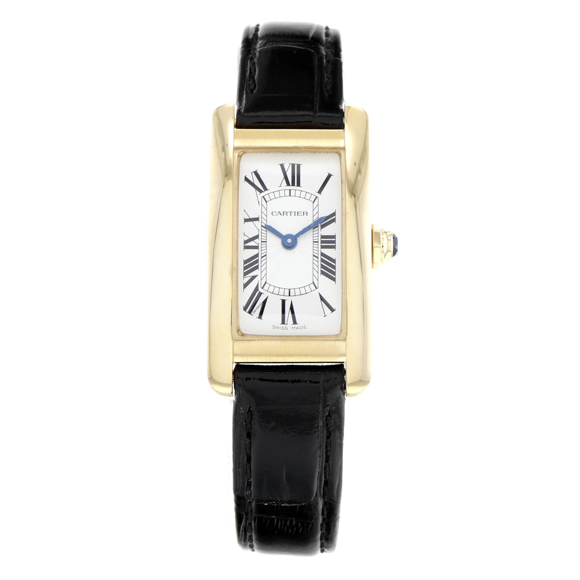 Cartier Tank Americaine 19mm WGTA0039 2482 18k Yellow Gold Case