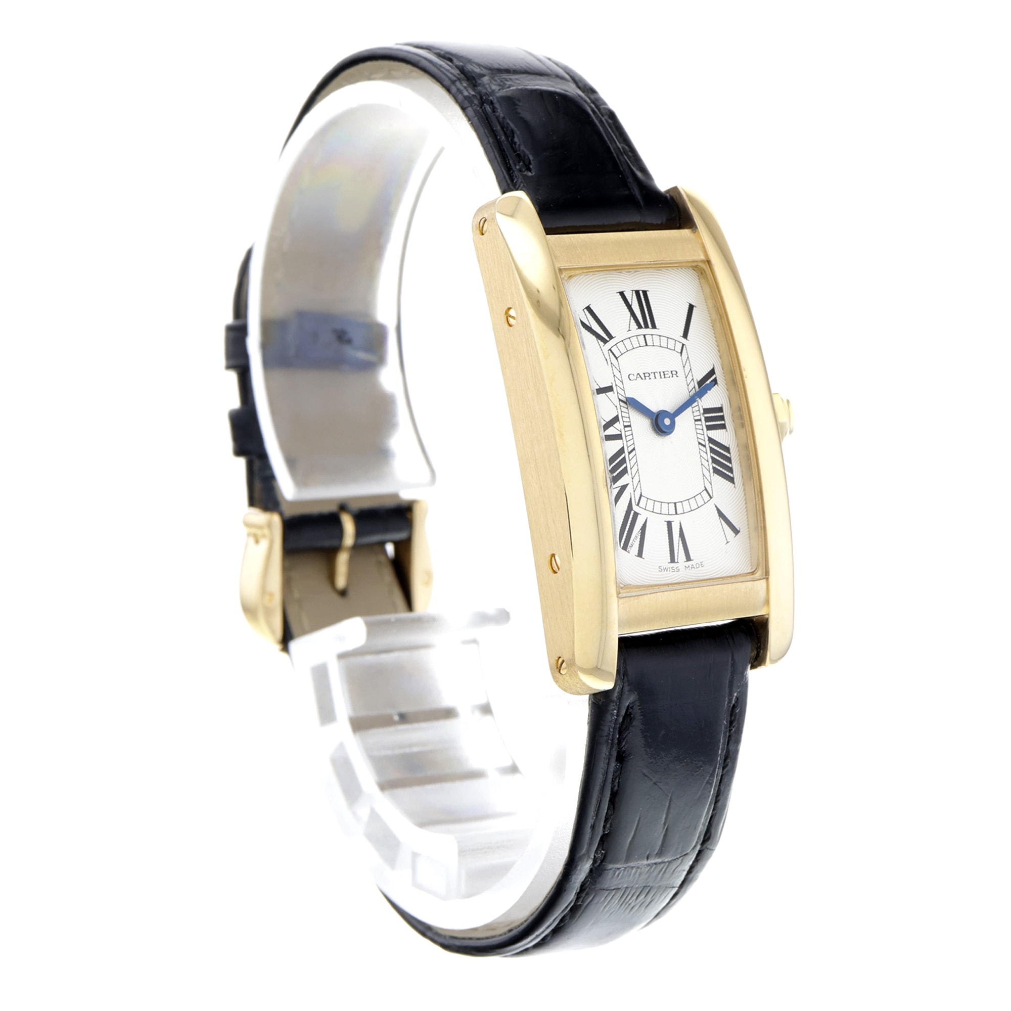 Cartier Tank Americaine 19mm WGTA0039 2482 18k Yellow Gold Case
