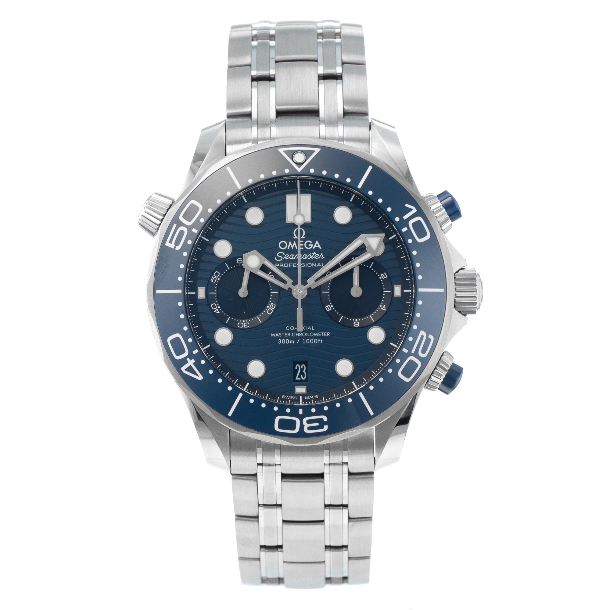 Omega Seamaster 210.30.44.51.03.001 Blue Ceramic Chronograph Mens Watch