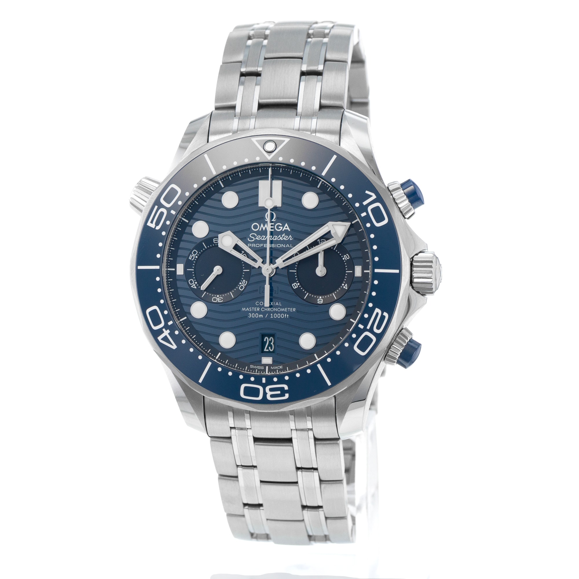 Omega Seamaster 210.30.44.51.03.001 Blue Ceramic Chronograph Mens Watch
