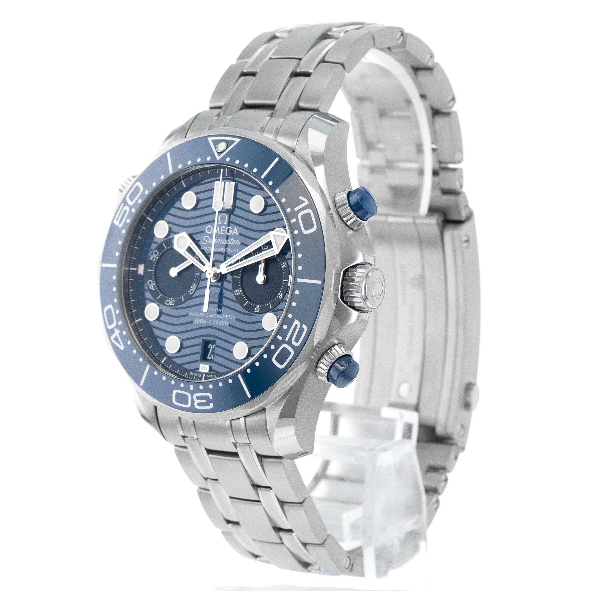 Omega Seamaster 210.30.44.51.03.001 Blue Ceramic Chronograph Mens Watch