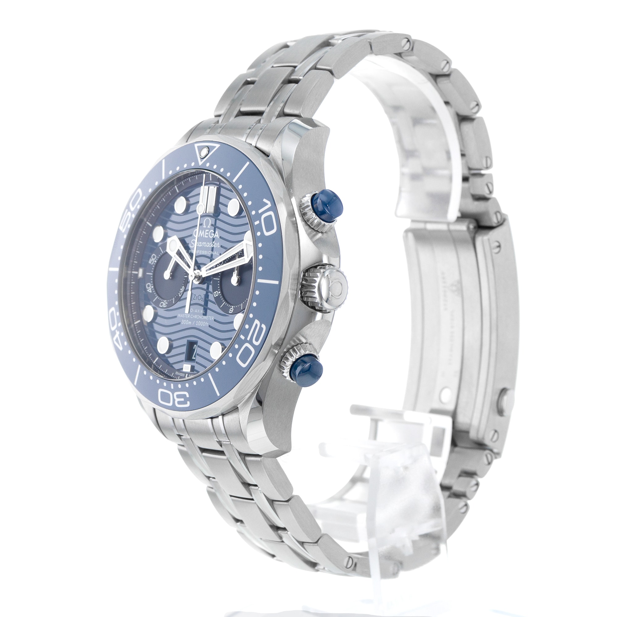 Omega Seamaster 210.30.44.51.03.001 Blue Ceramic Chronograph Mens Watch