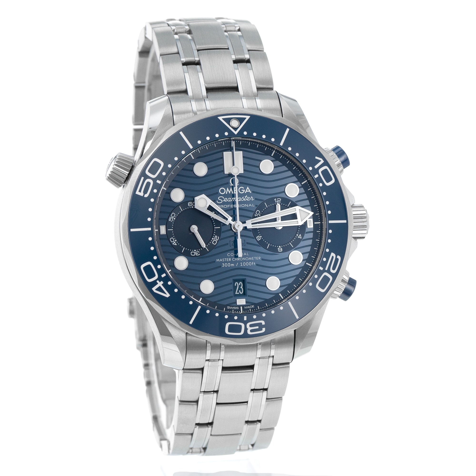 Omega Seamaster 210.30.44.51.03.001 Blue Ceramic Chronograph Mens Watch