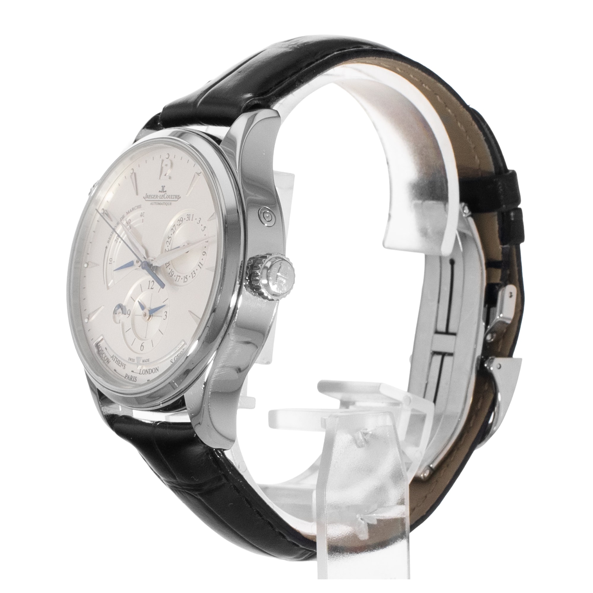 Jaeger-LeCoultre Master Geographic Q1428421 39mm Silver Steel Mens Watch 2017