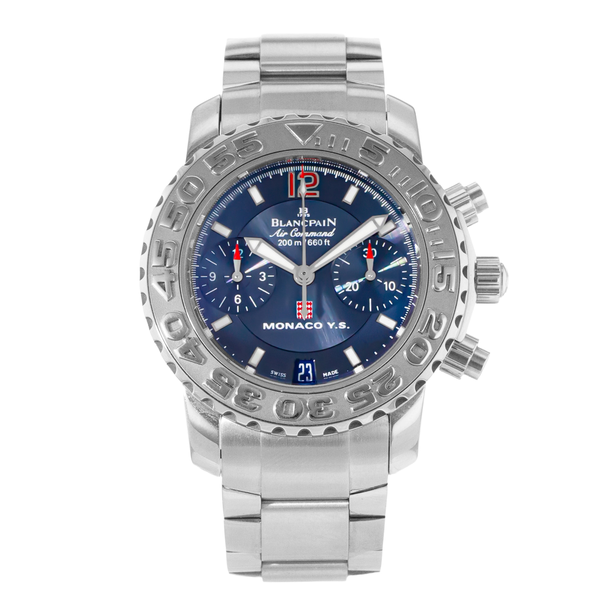 Blancpain Air Command Chronograph 2485F-1140-M71 Steel Chronograph Ladies Watch