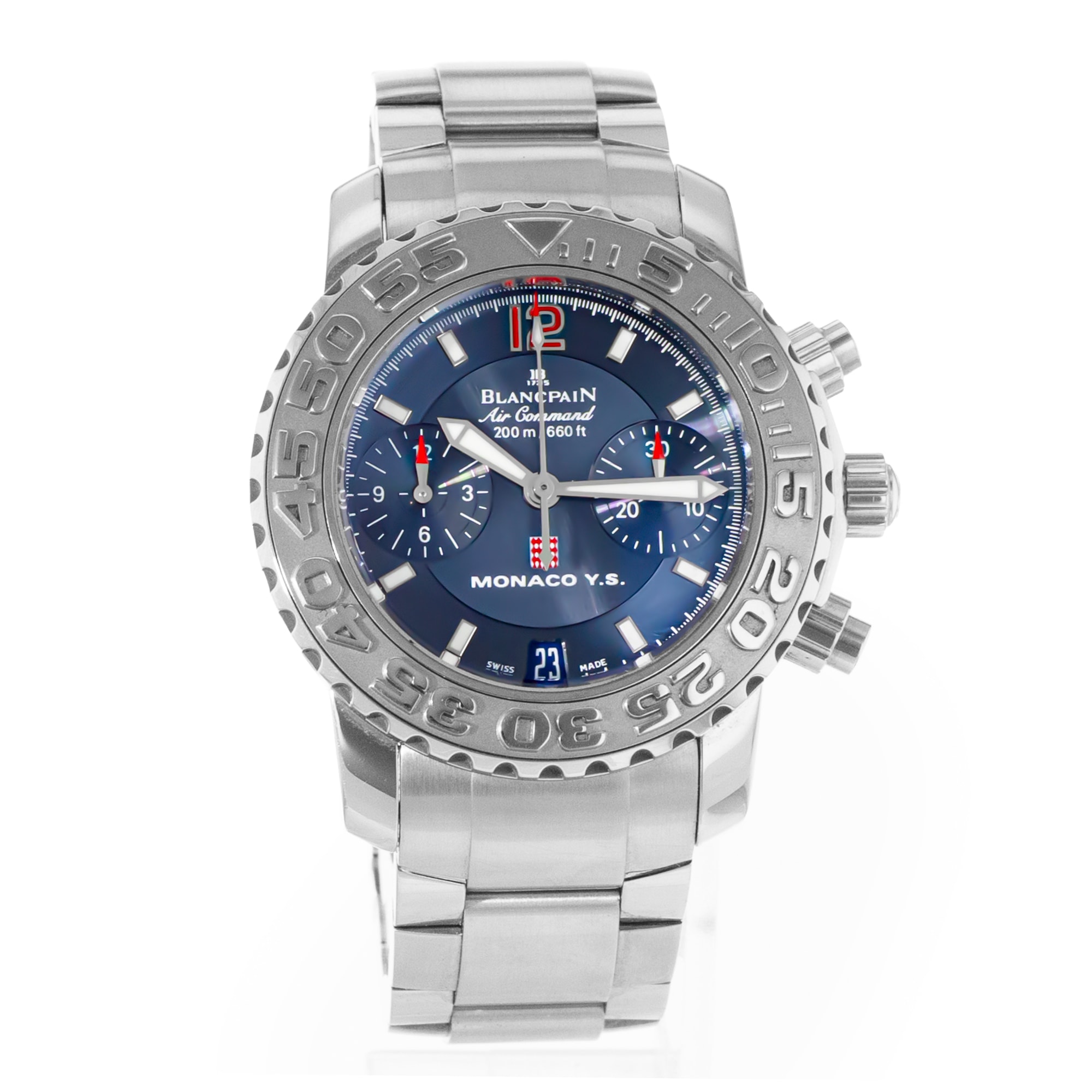 Blancpain Air Command Chronograph 2485F-1140-M71 Steel Chronograph Ladies Watch