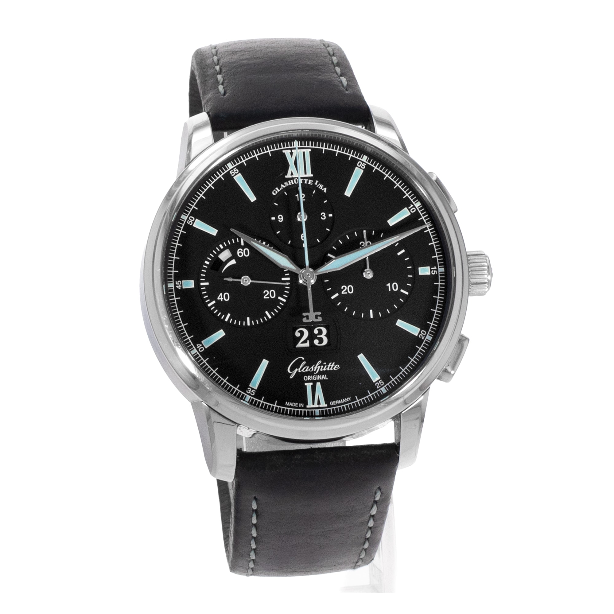 Glashutte Original Senator Chronograph Panorama Date 1-37-01-03-02-35 Mens Watch