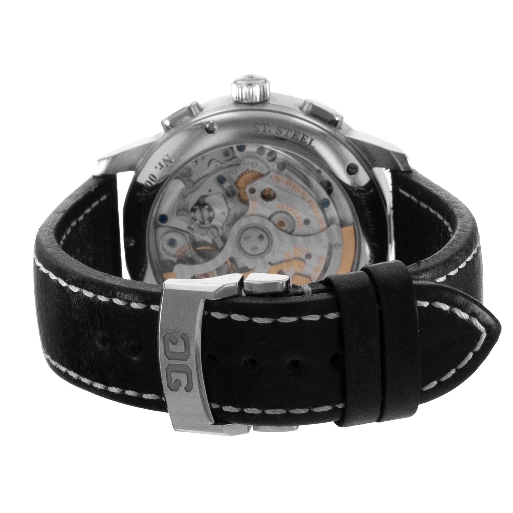 Glashutte Original Senator Chronograph Panorama Date 1-37-01-03-02-35 Mens Watch