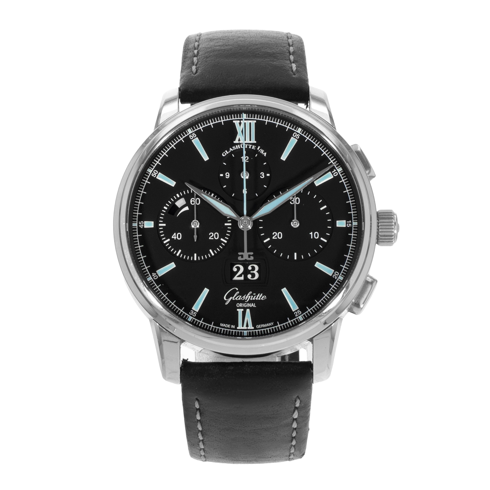 Glashutte Original Senator Chronograph Panorama Date 1-37-01-03-02-35 Mens Watch