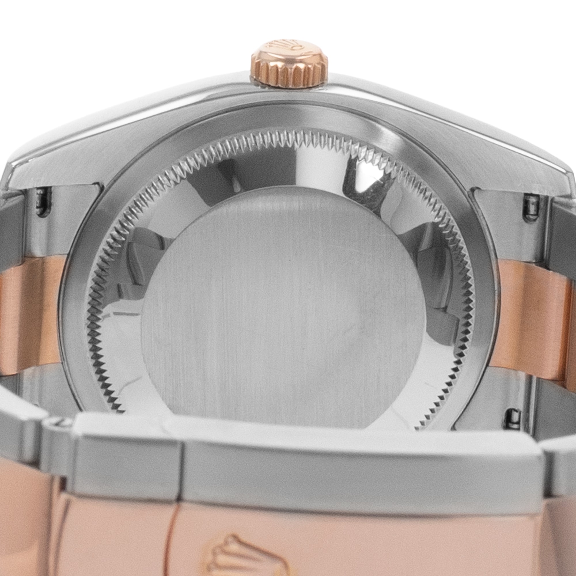 Rolex Datejust 36 116201 Black Index Steel Rose Gold Automatic Mens Watch 2008