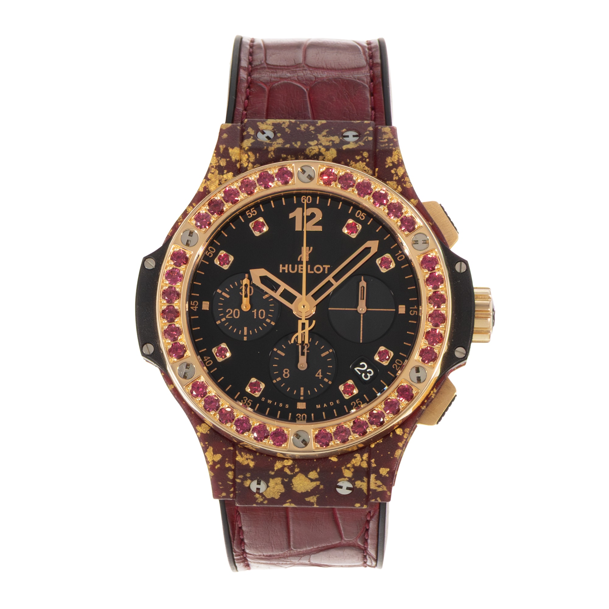 Hublot Big Bang 41mm 341.XG.1280.LR.1213 Gemstone Rose Gold Ladies Watch
