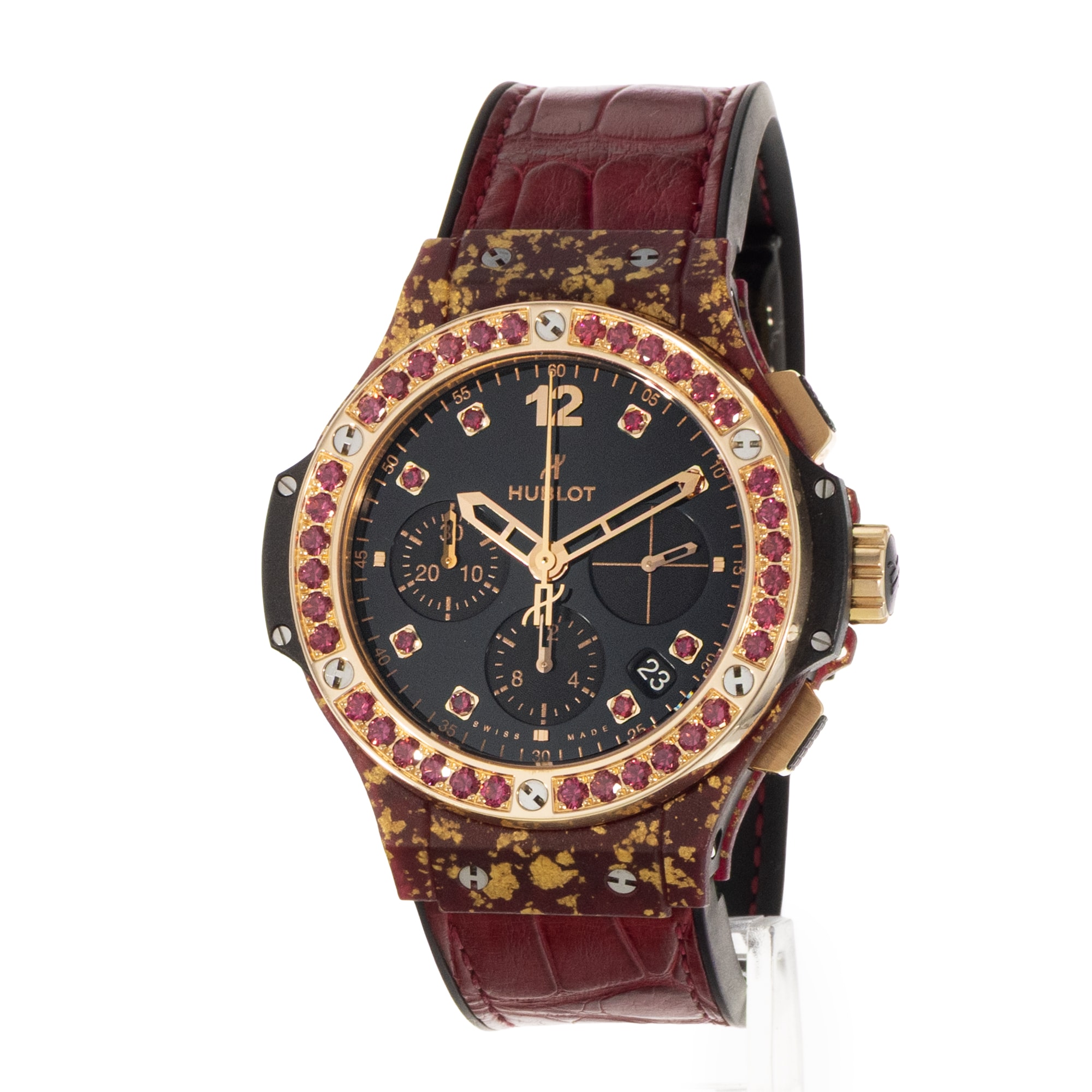 Hublot Big Bang 41mm 341.XG.1280.LR.1213 Gemstone Rose Gold Ladies Watch