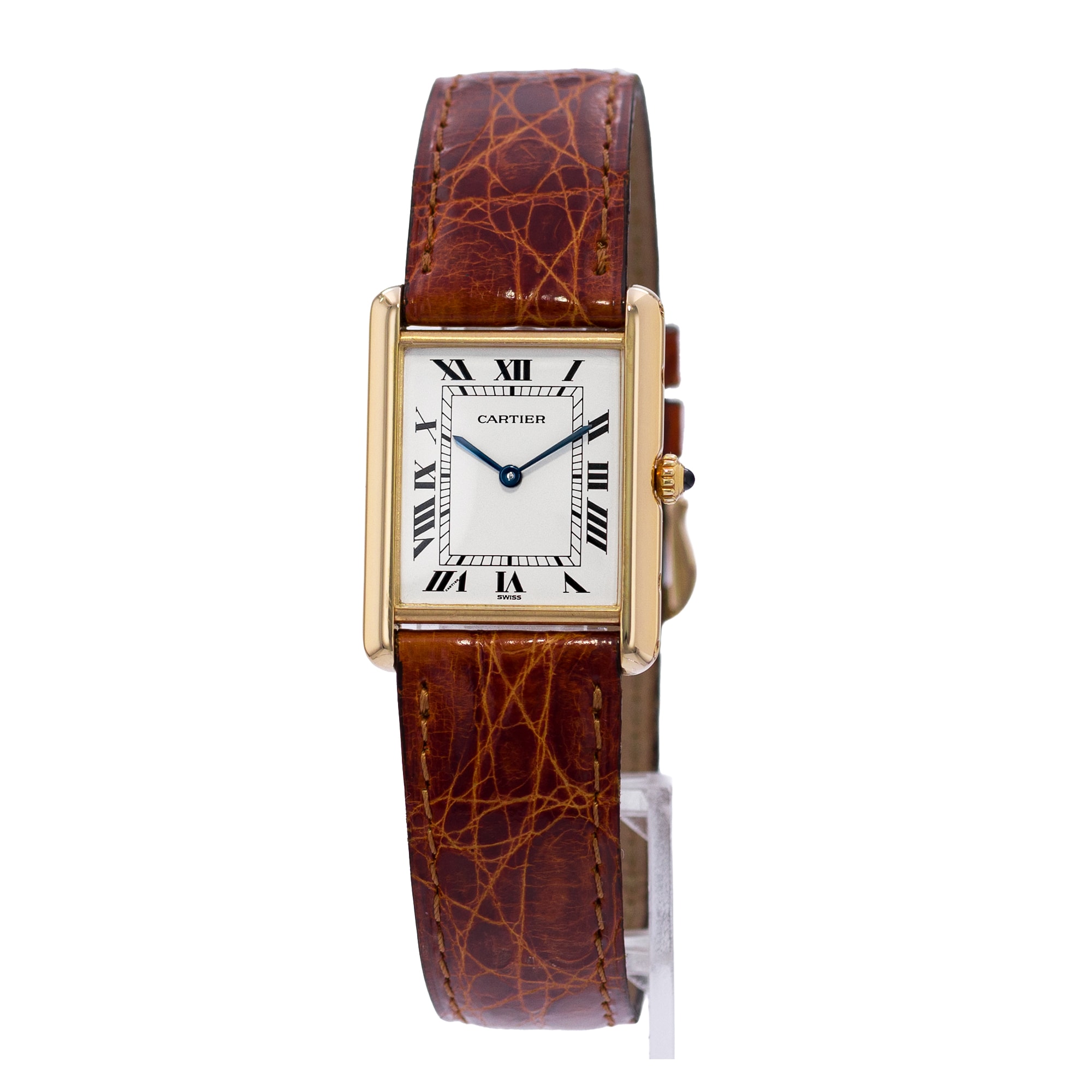 Cartier Tank Louis W1529756 Medium 25x30mm Roman Yellow Gold Mens Watch 2010
