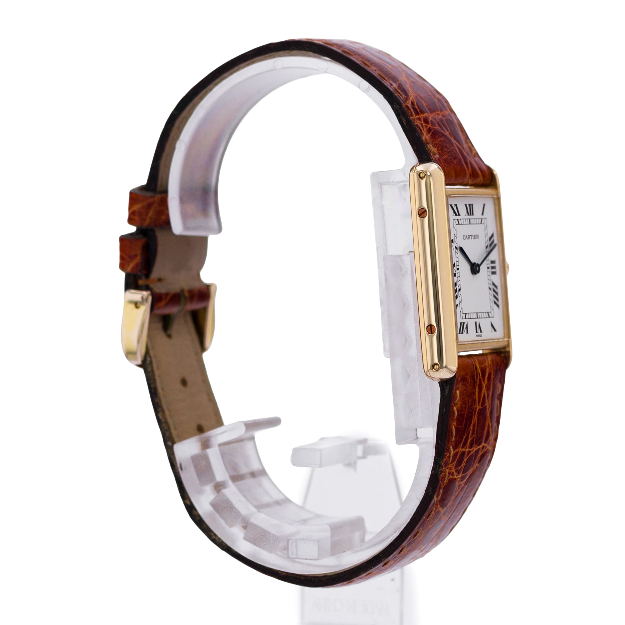 Cartier Tank Louis W1529756 Medium 25x30mm Roman Yellow Gold Mens Watch 2010
