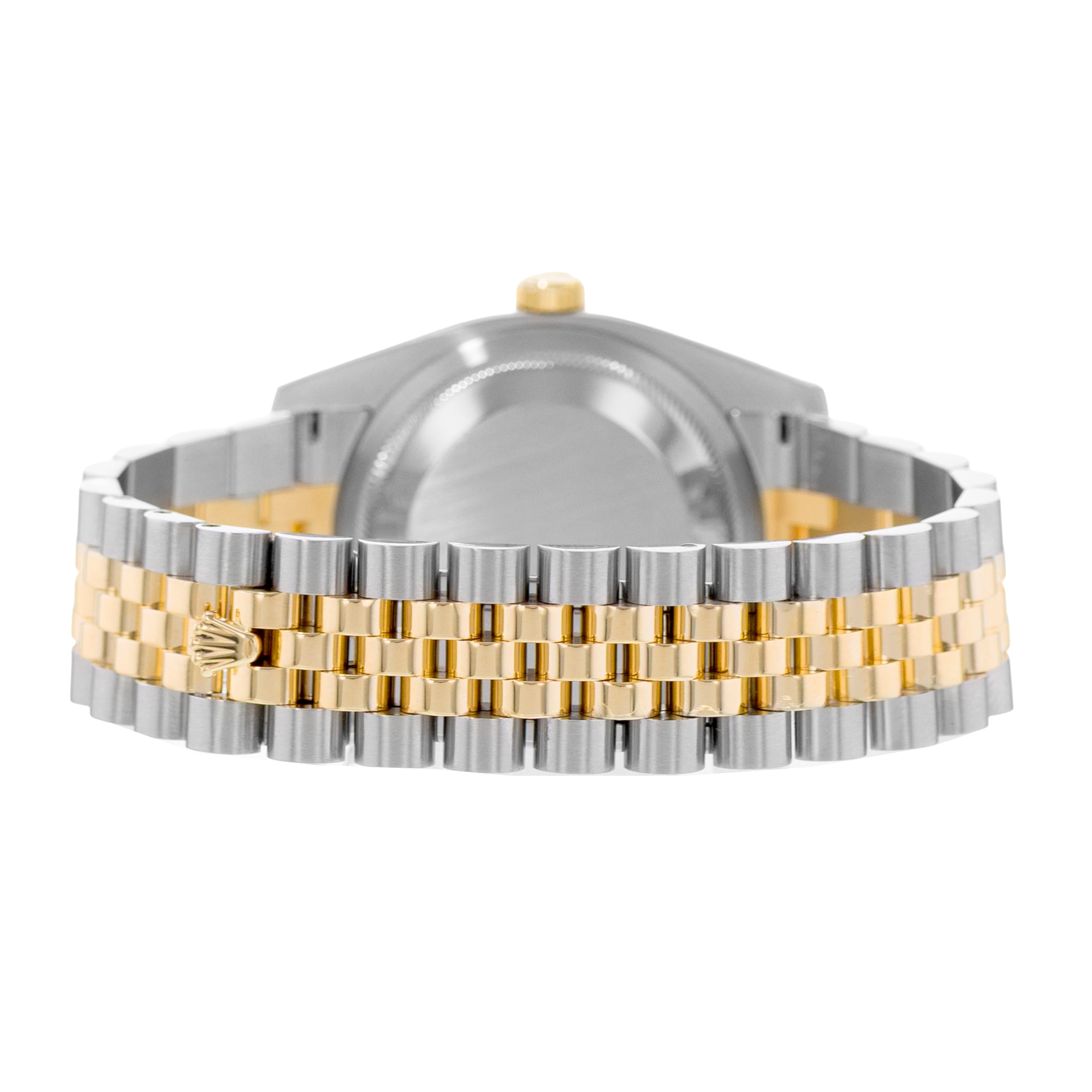 Rolex Datejust 36 116233 Champagne Diamond Fluted Steel Gold Mens Watch 2006