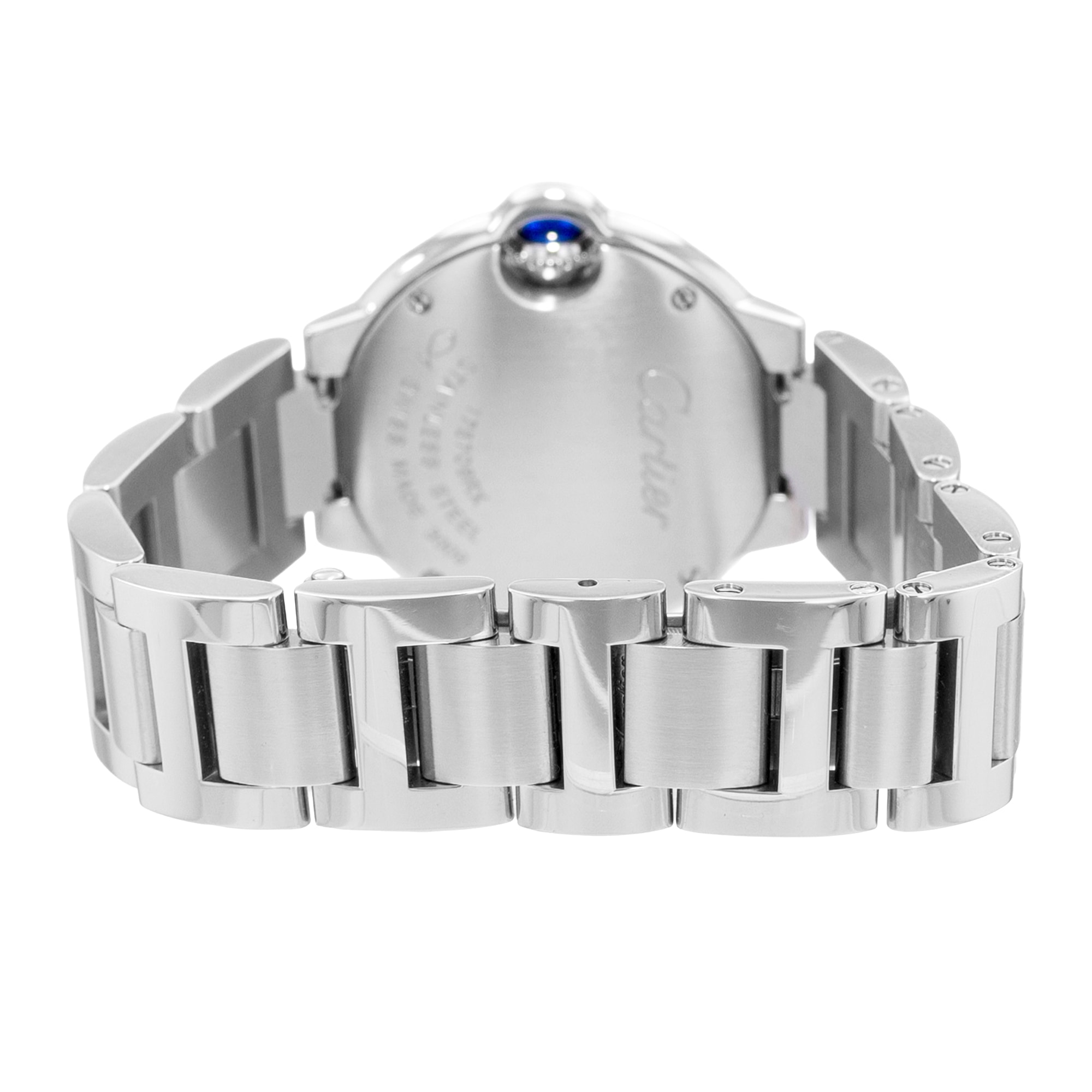 Cartier Ballon Bleu 28mm W69010Z4 3009 Silver Roman Dial Steel Ladies Watch 2015