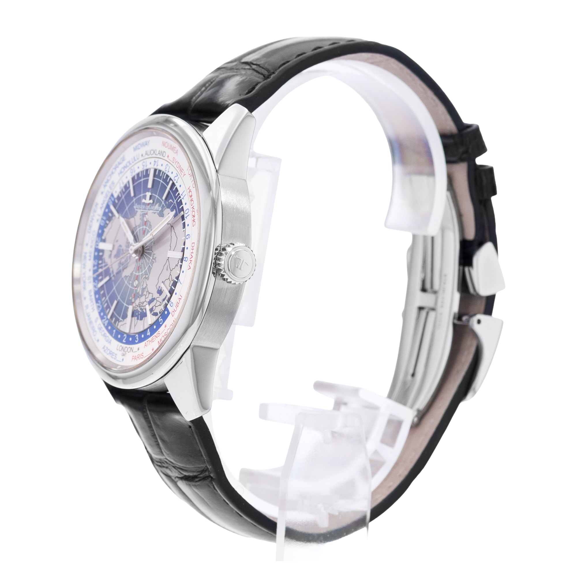 Jaeger-LeCoultre Geophysic Universal Time Q8108420 GMT Steel Mens Watch Card