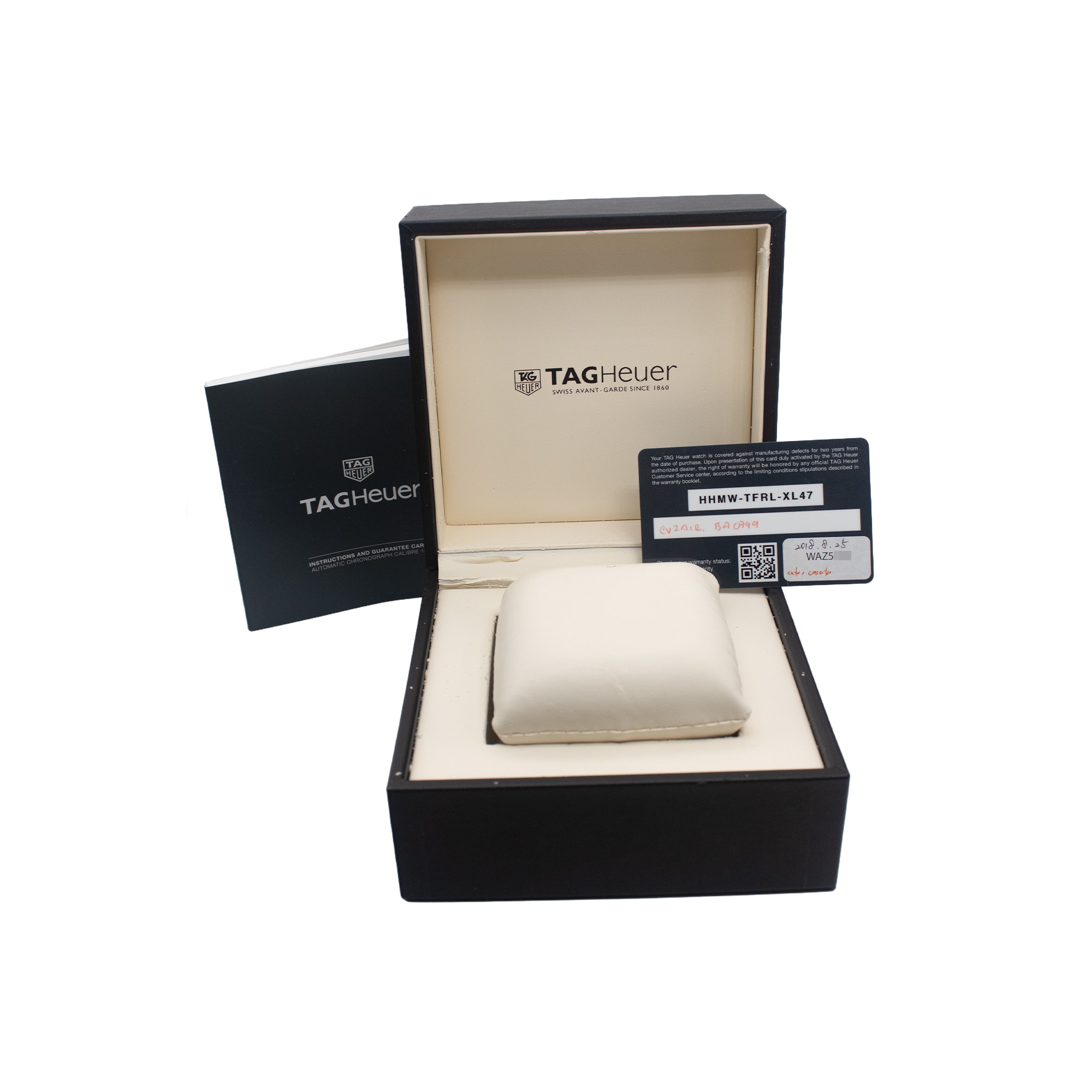 TAG Heuer Carrera Calibre 16 CV2A1R.BA0799 43mm Black Arabic Steel Box Card 2018