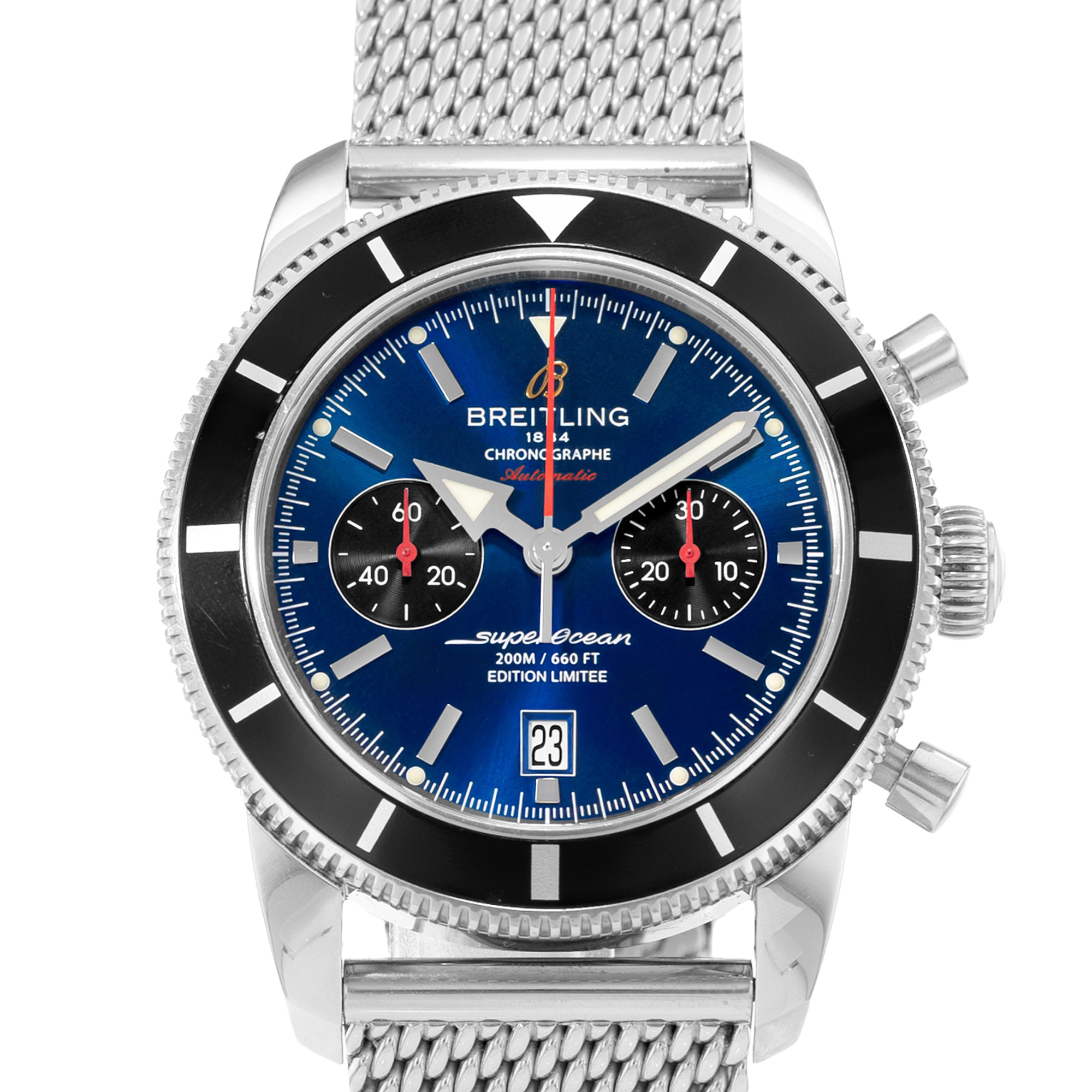 Breitling Superocean Heritage A23320 A272C030CA 45mm Blue Mens Watch Box Papers