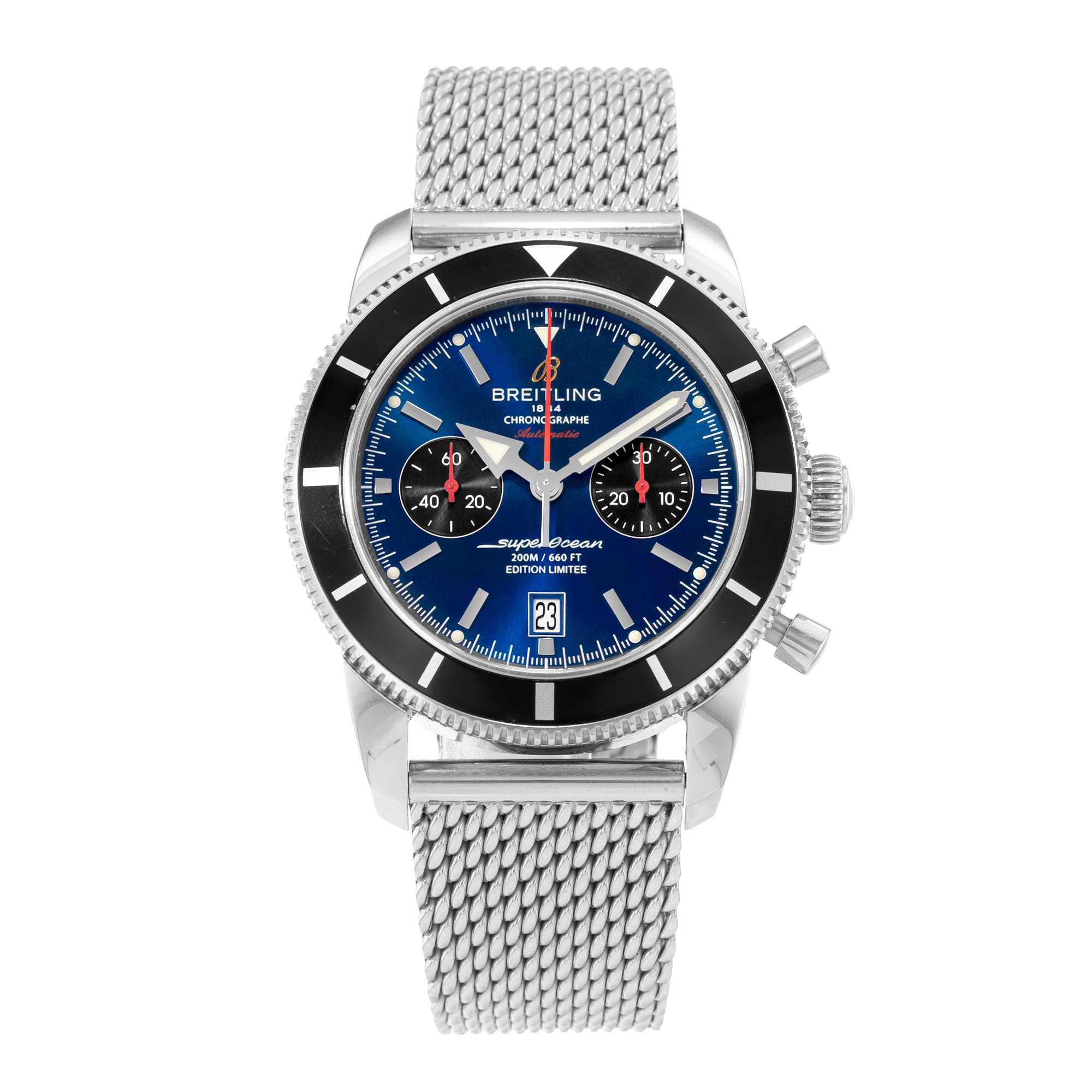 Breitling Superocean Heritage A23320 A272C030CA 45mm Blue Mens Watch Box Papers