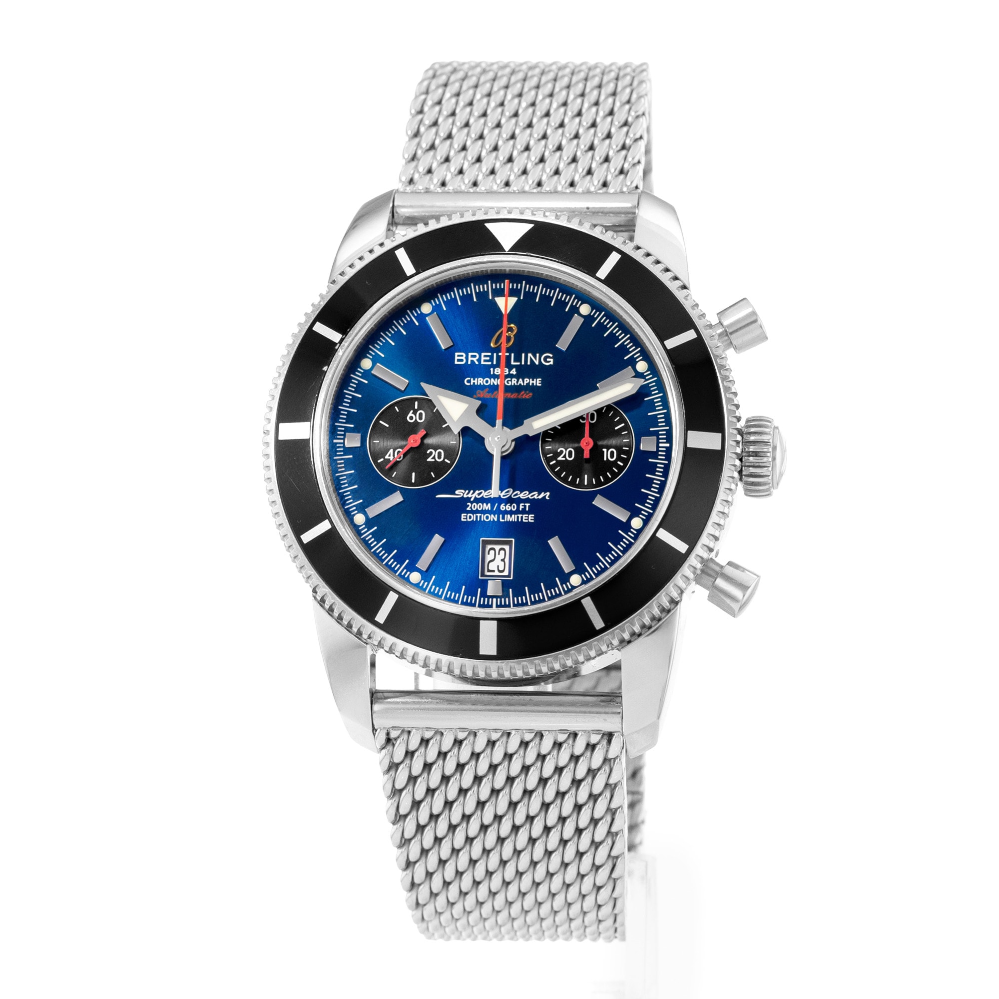Breitling Superocean Heritage A23320 A272C030CA 45mm Blue Mens Watch Box Papers