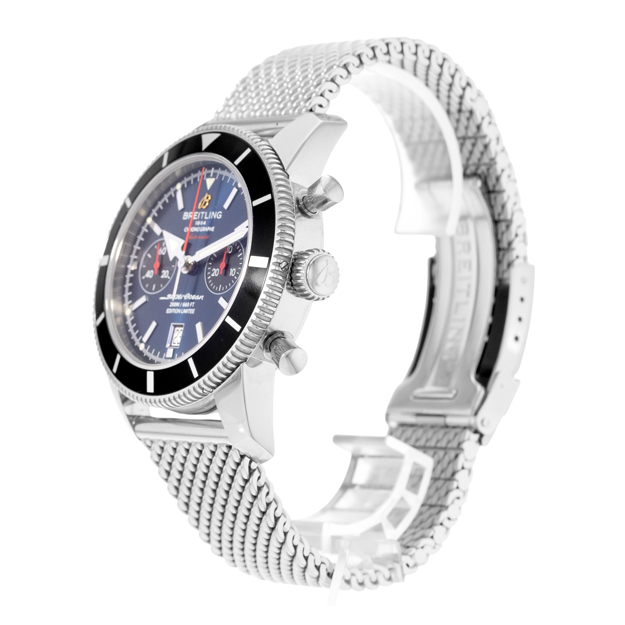 Breitling Superocean Heritage A23320 A272C030CA 45mm Blue Mens Watch Box Papers