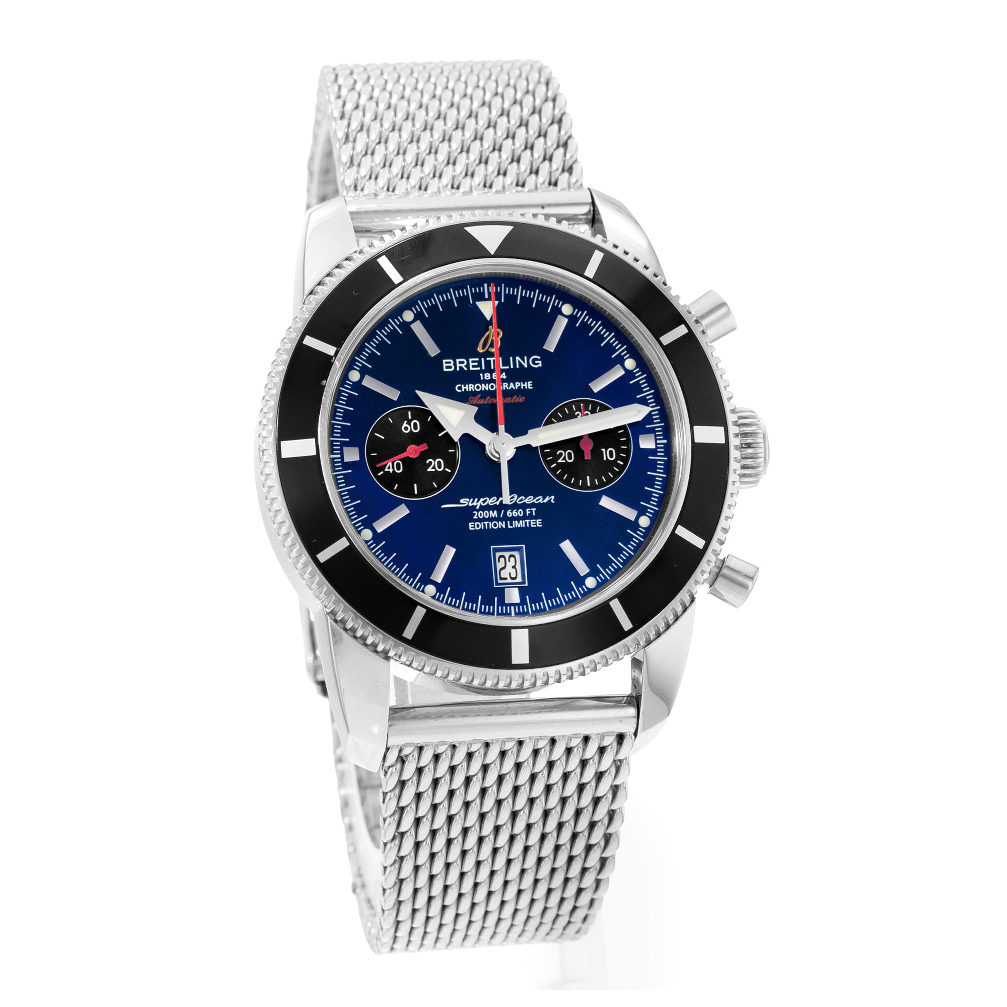 Breitling Superocean Heritage A23320 A272C030CA 45mm Blue Mens Watch Box Papers