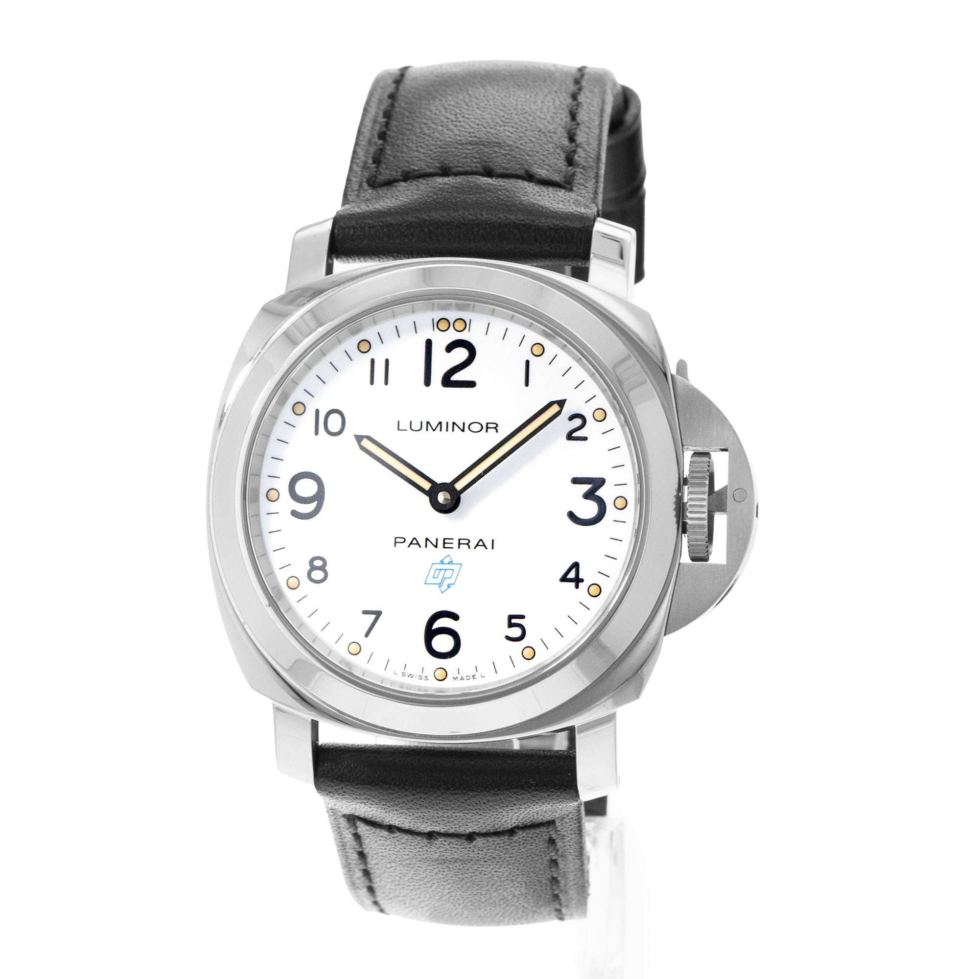 Panerai Luminor Base Logo PAM00630 44mm White Dial Steel Mens Watch Box