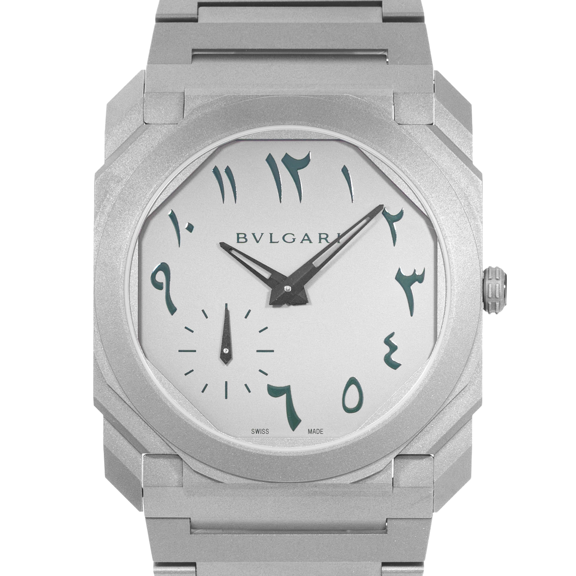 Bulgari Octo Finissimo 103023 40 Titanium Arabic Mens Watch Box Paper