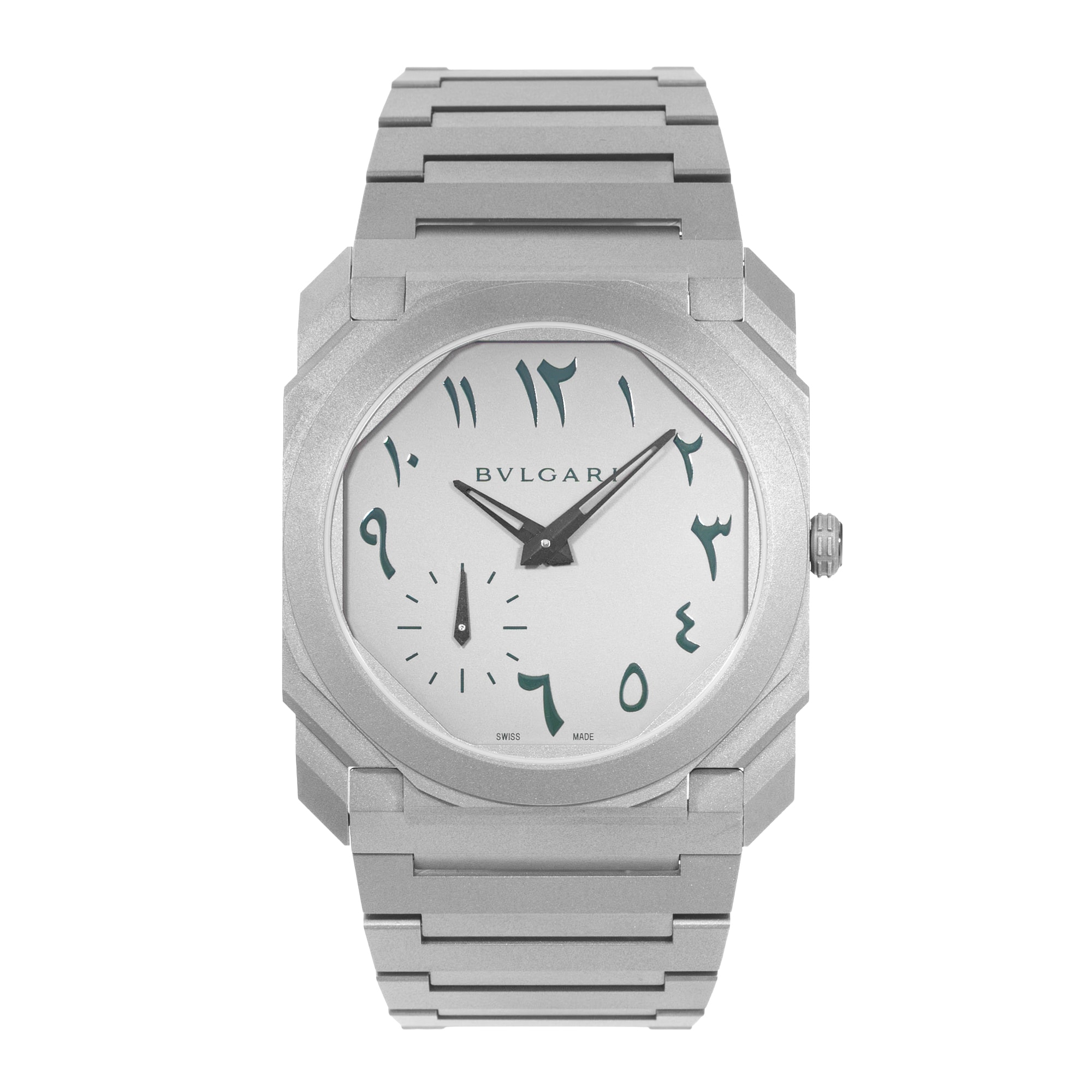 Bulgari Octo Finissimo 103023 40 Titanium Arabic Mens Watch Box Paper