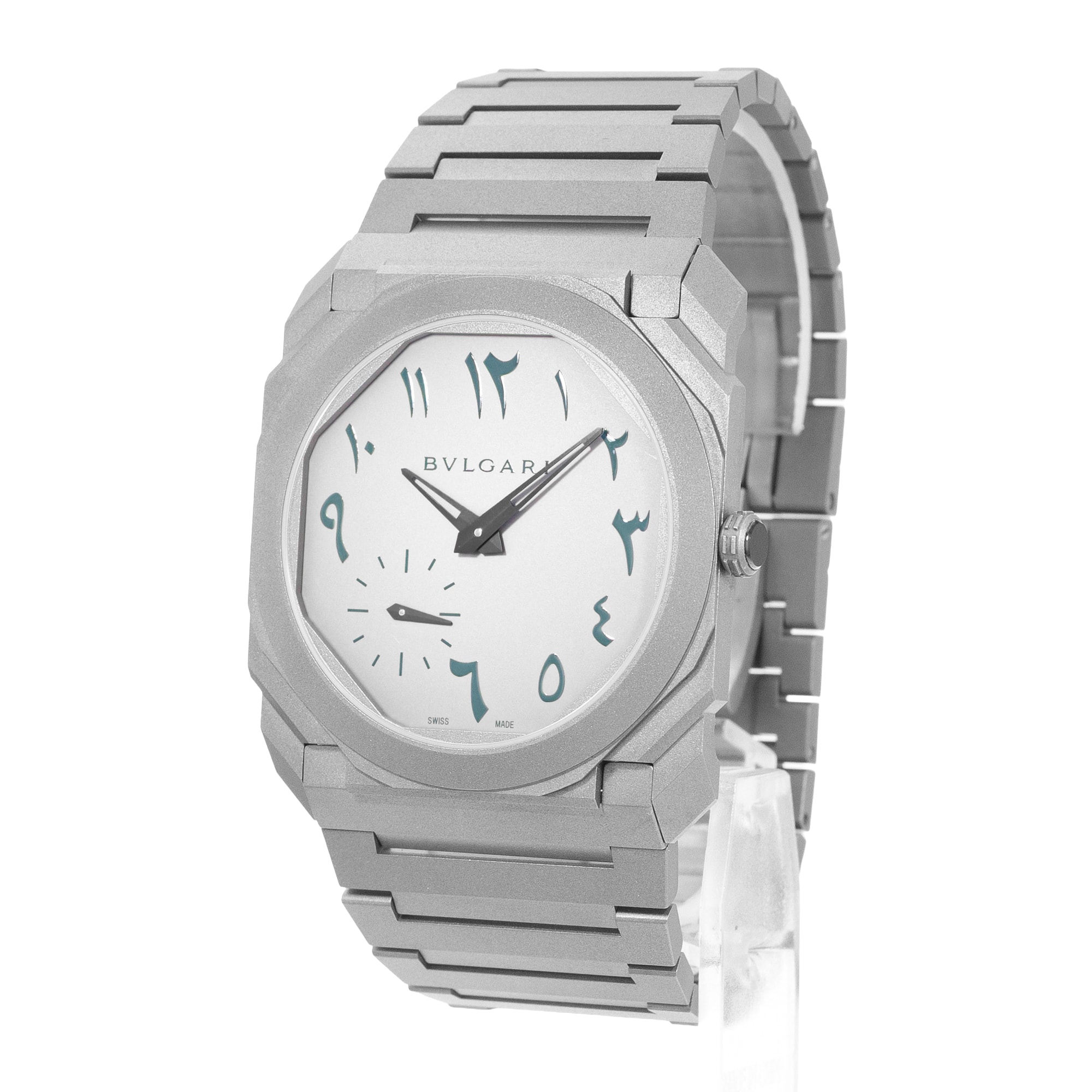 Bulgari Octo Finissimo 103023 40 Titanium Arabic Mens Watch Box Paper