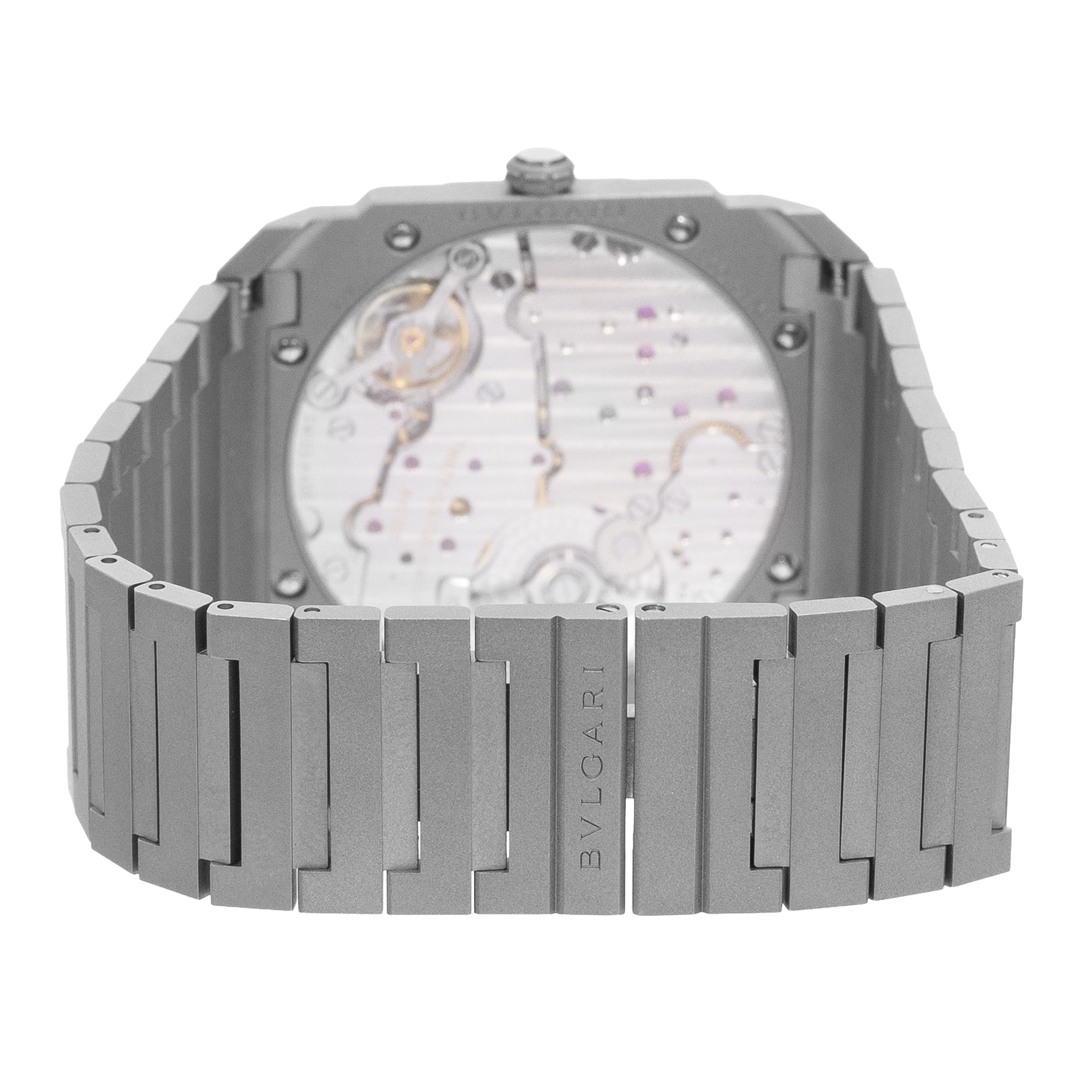 Bulgari Octo Finissimo 103023 40 Titanium Arabic Mens Watch Box Paper