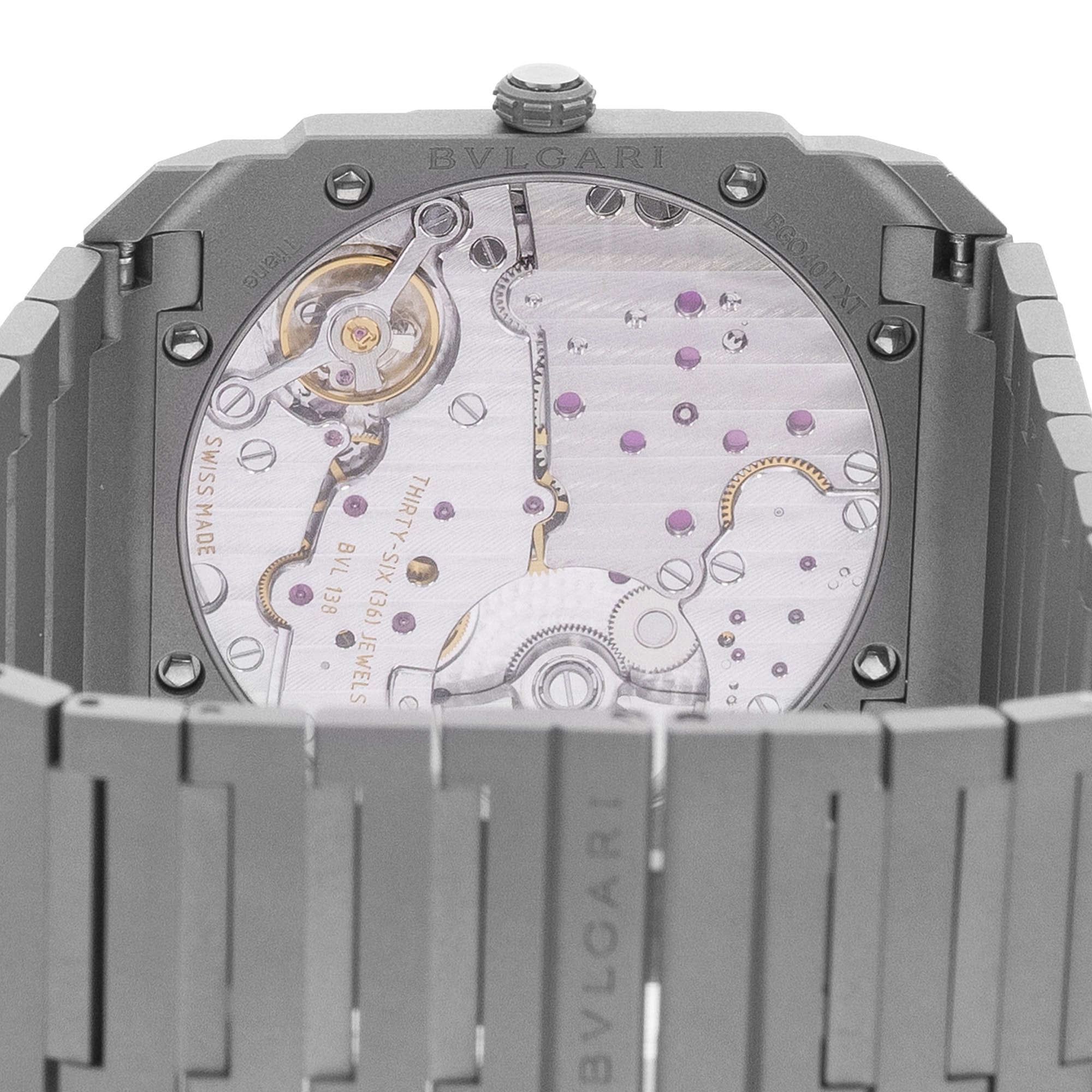 Bulgari Octo Finissimo 103023 40 Titanium Arabic Mens Watch Box Paper