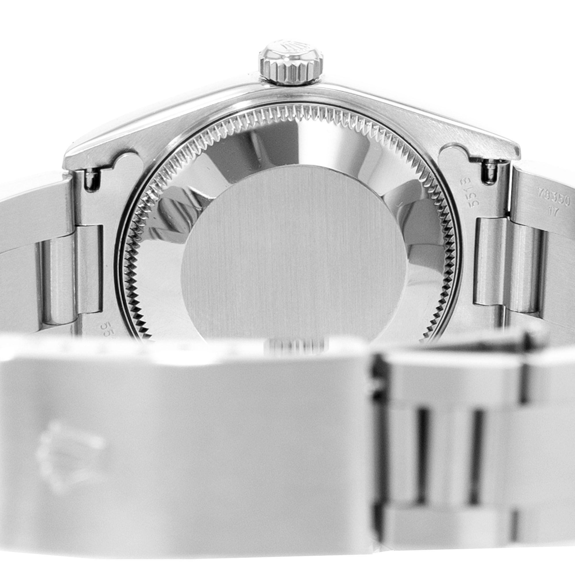 Rolex Oyster Perpetual 31 77080 Black Index Dial Steel Automatic Ladies Watch