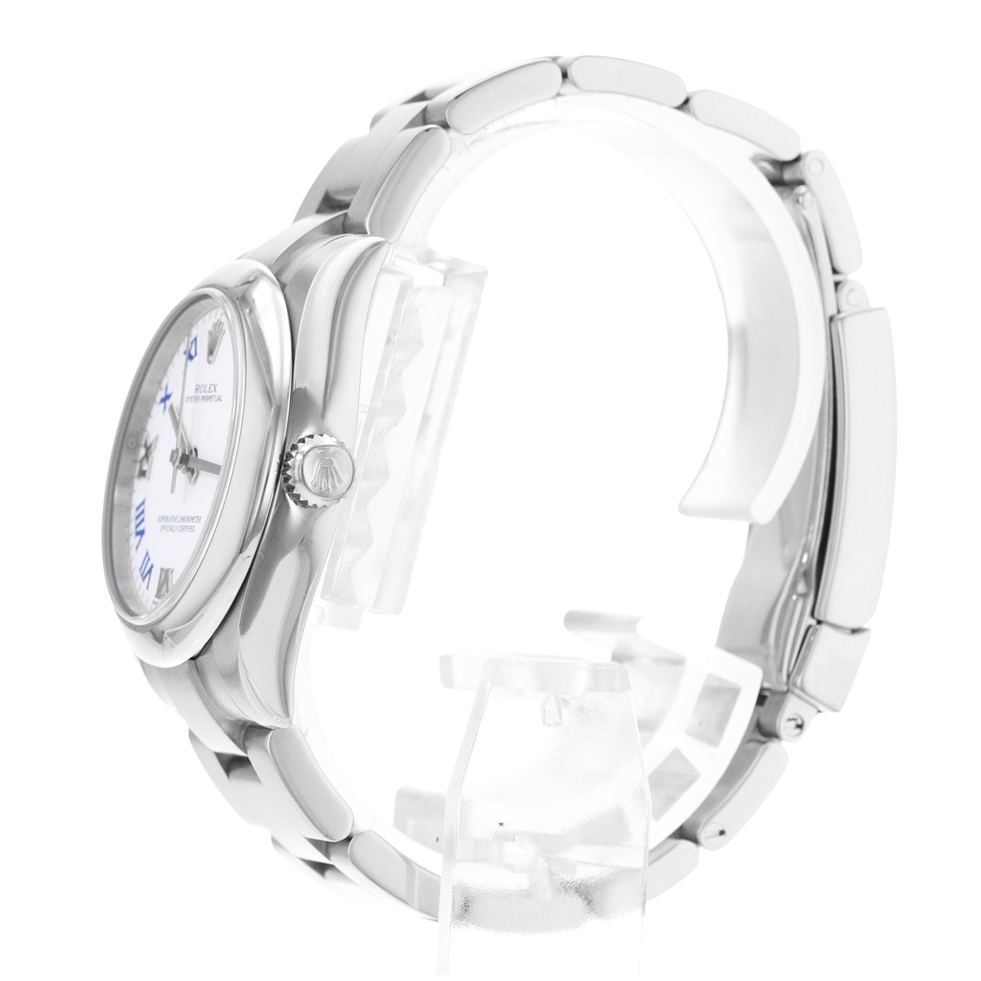 Rolex Oyster Perpetual 31 177200 White Roman Dial Steel Automatic Ladies Watch