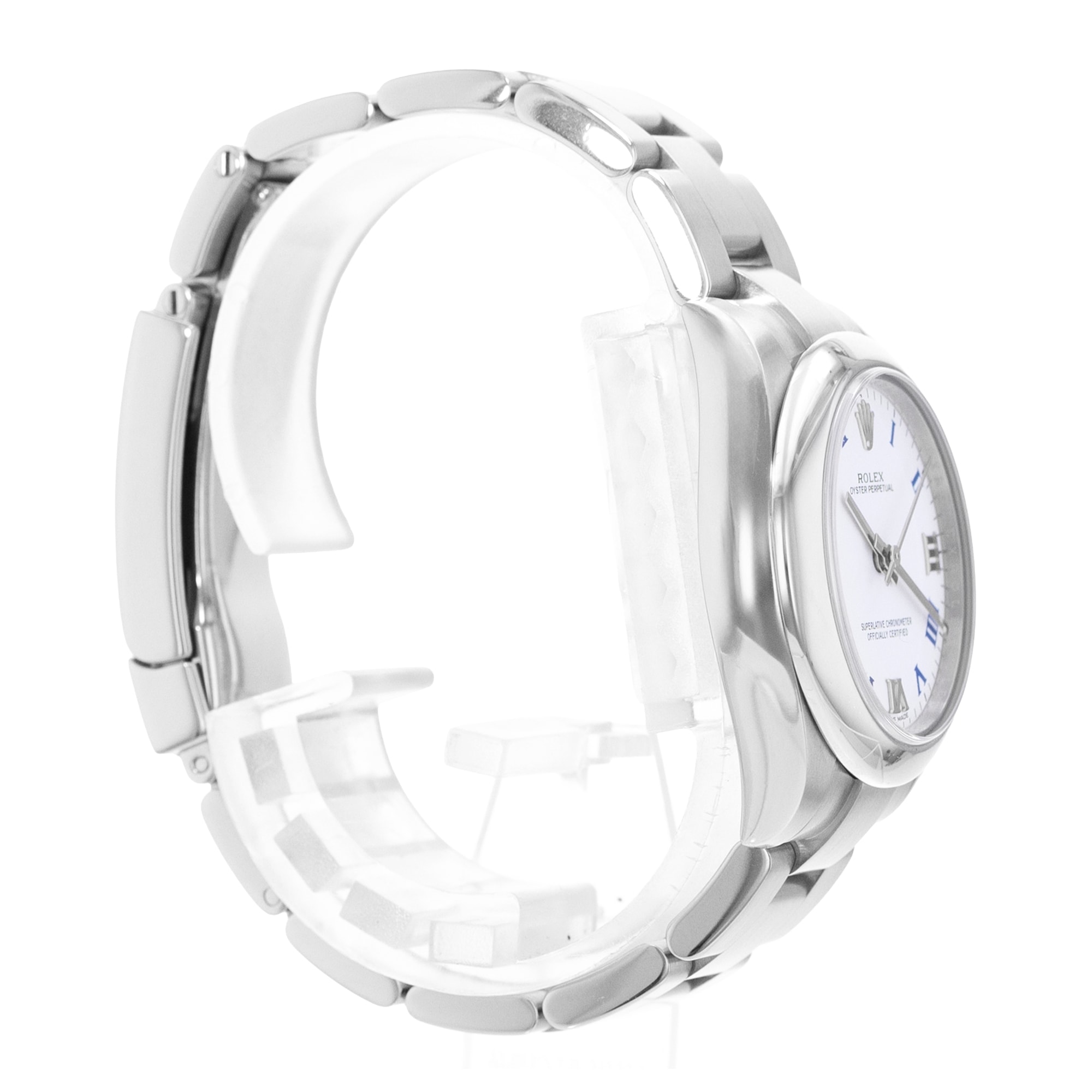 Rolex Oyster Perpetual 31 177200 White Roman Dial Steel Automatic Ladies Watch