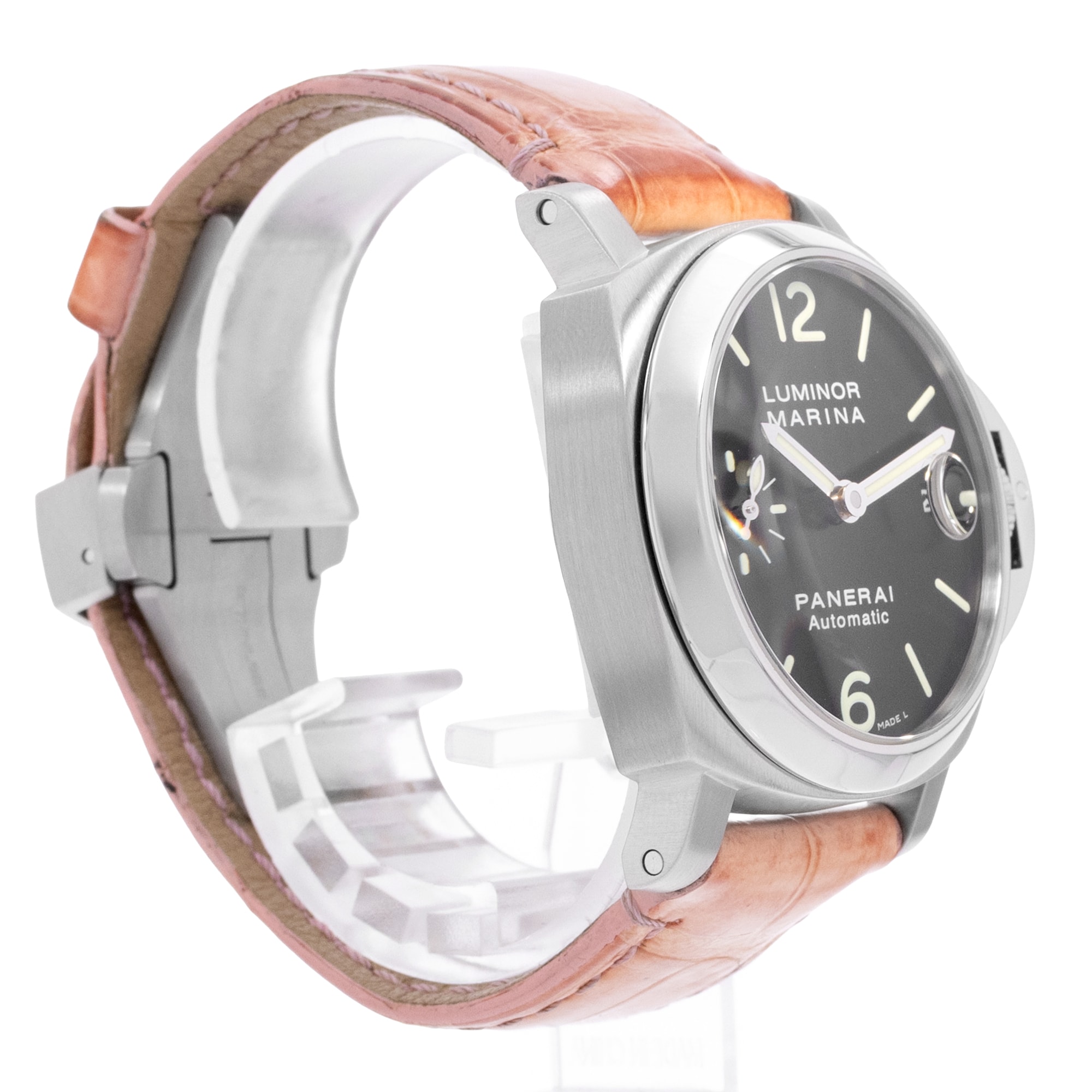 Panerai Luminor Marina PAM 01048 40mm Black Dial Steel Automatic Mens Watch
