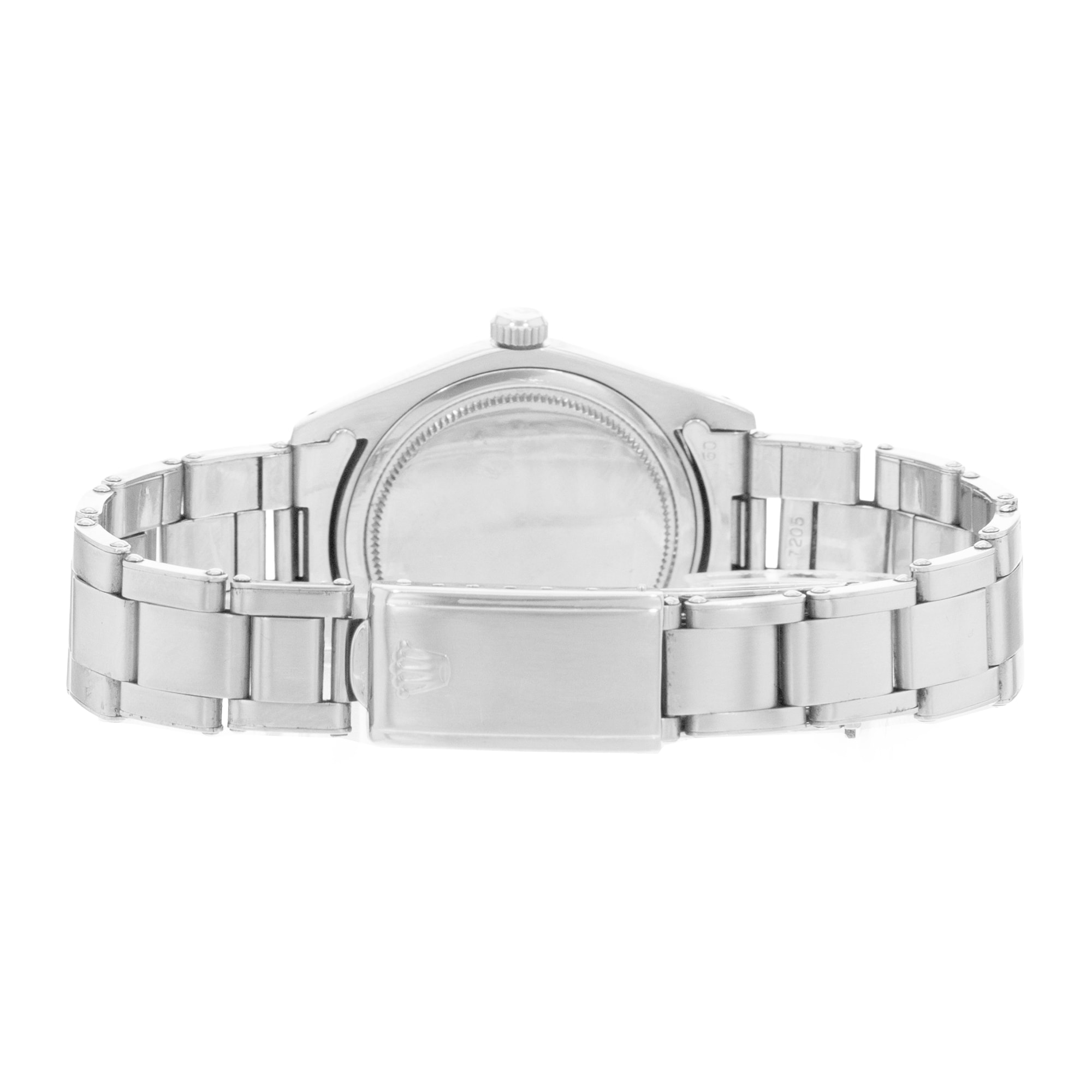 Rolex Oyster Perpetual 34 1500 Vintage Silver Index Steel Automatic Mens Watch