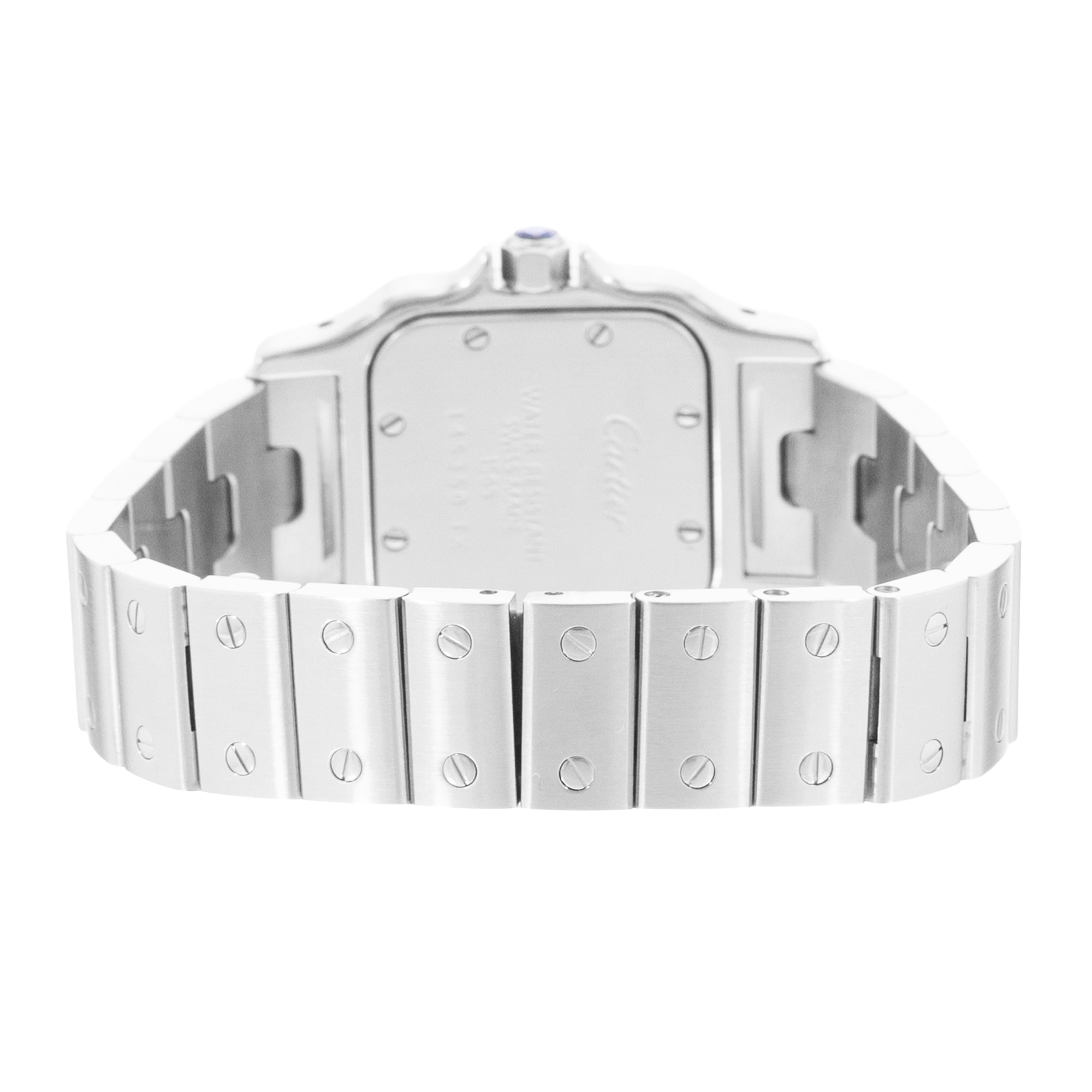Cartier Santos Galbee W20056D6 1565 24mm Small Silver Roman Steel Ladies Watch