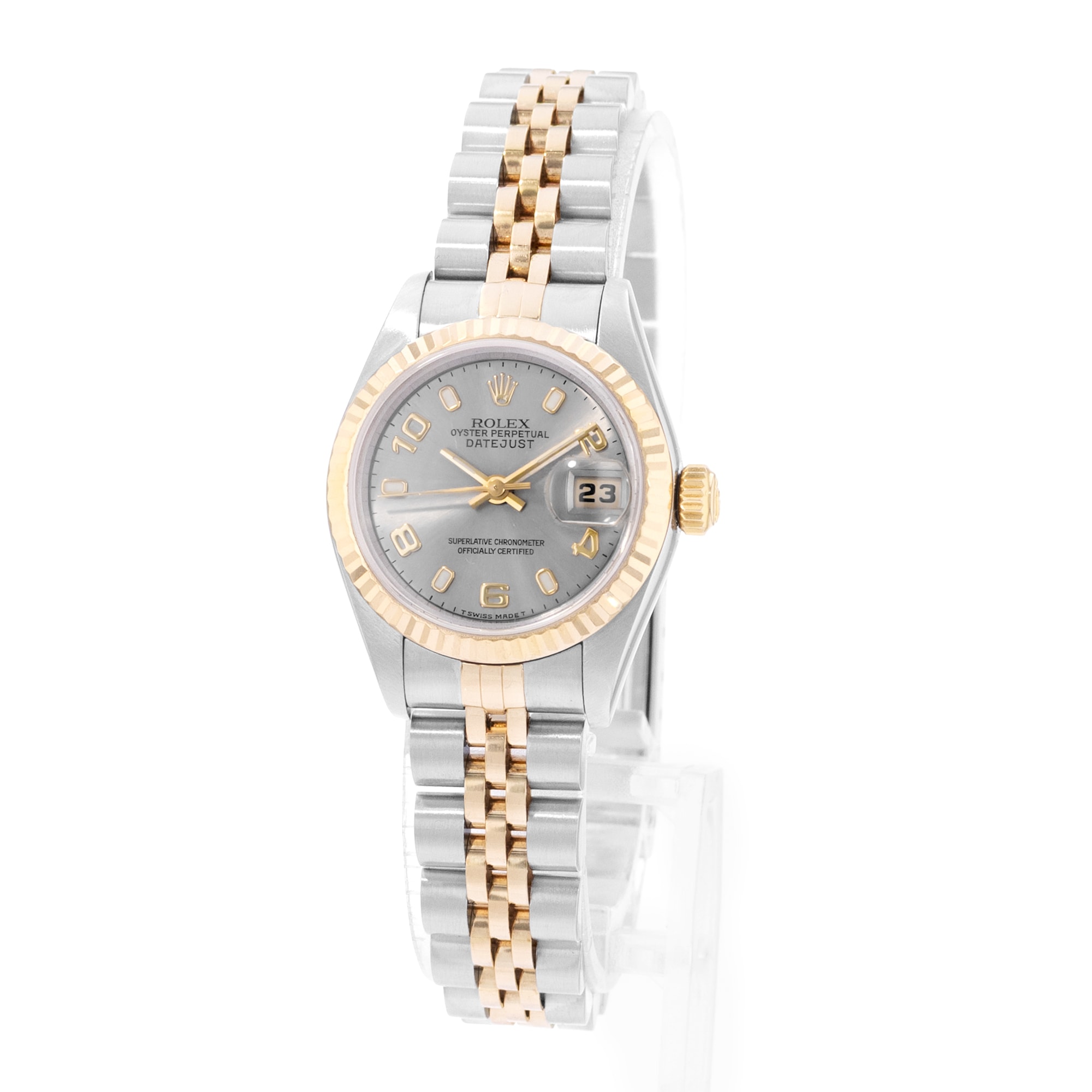Rolex Datejust 26 69173 Silver Steel Gold Jubilee Ladies Watch Papers 1999