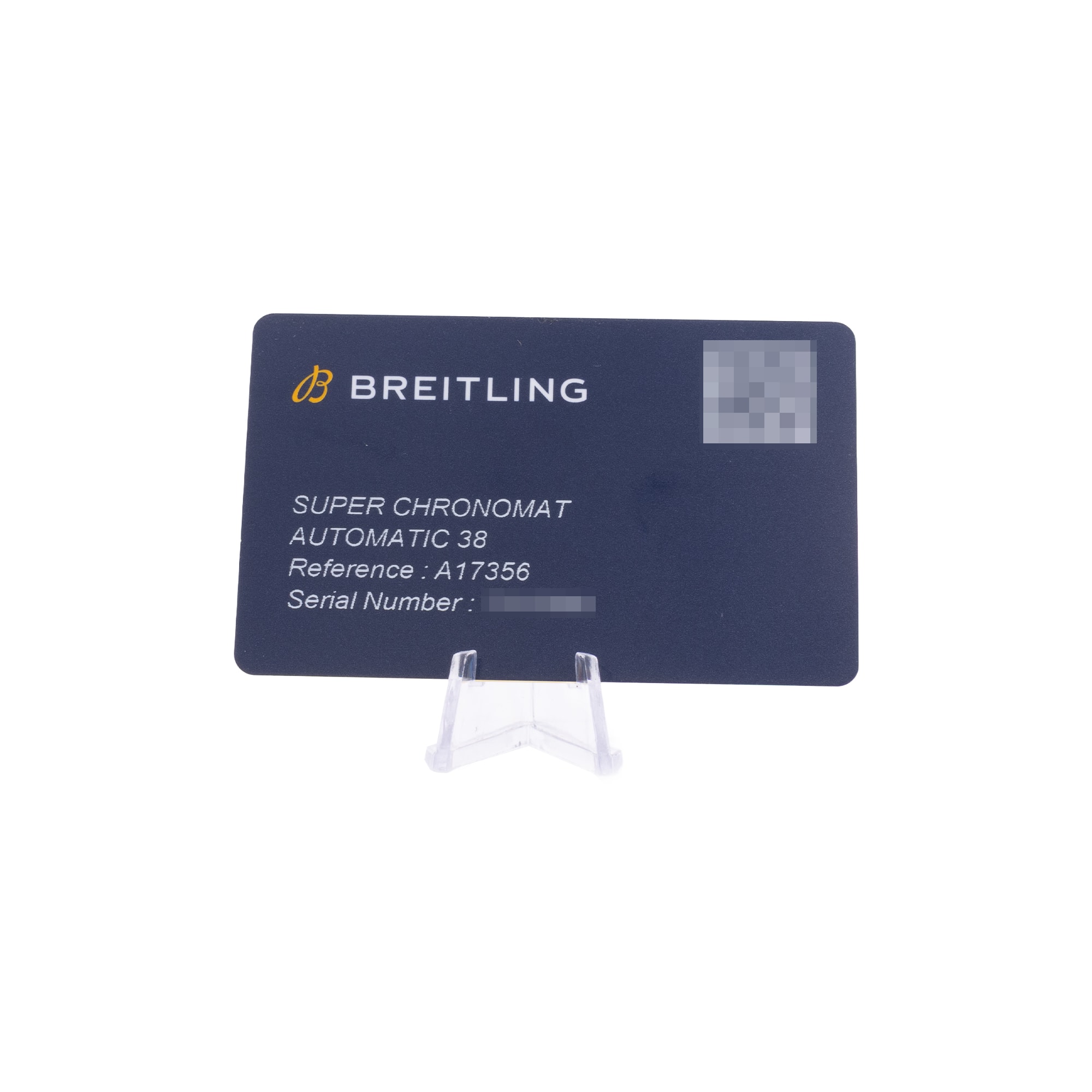 Breitling Chronomat A17356531C1S1 28mm Blue Diamonds Steel Mens Wat Box Card