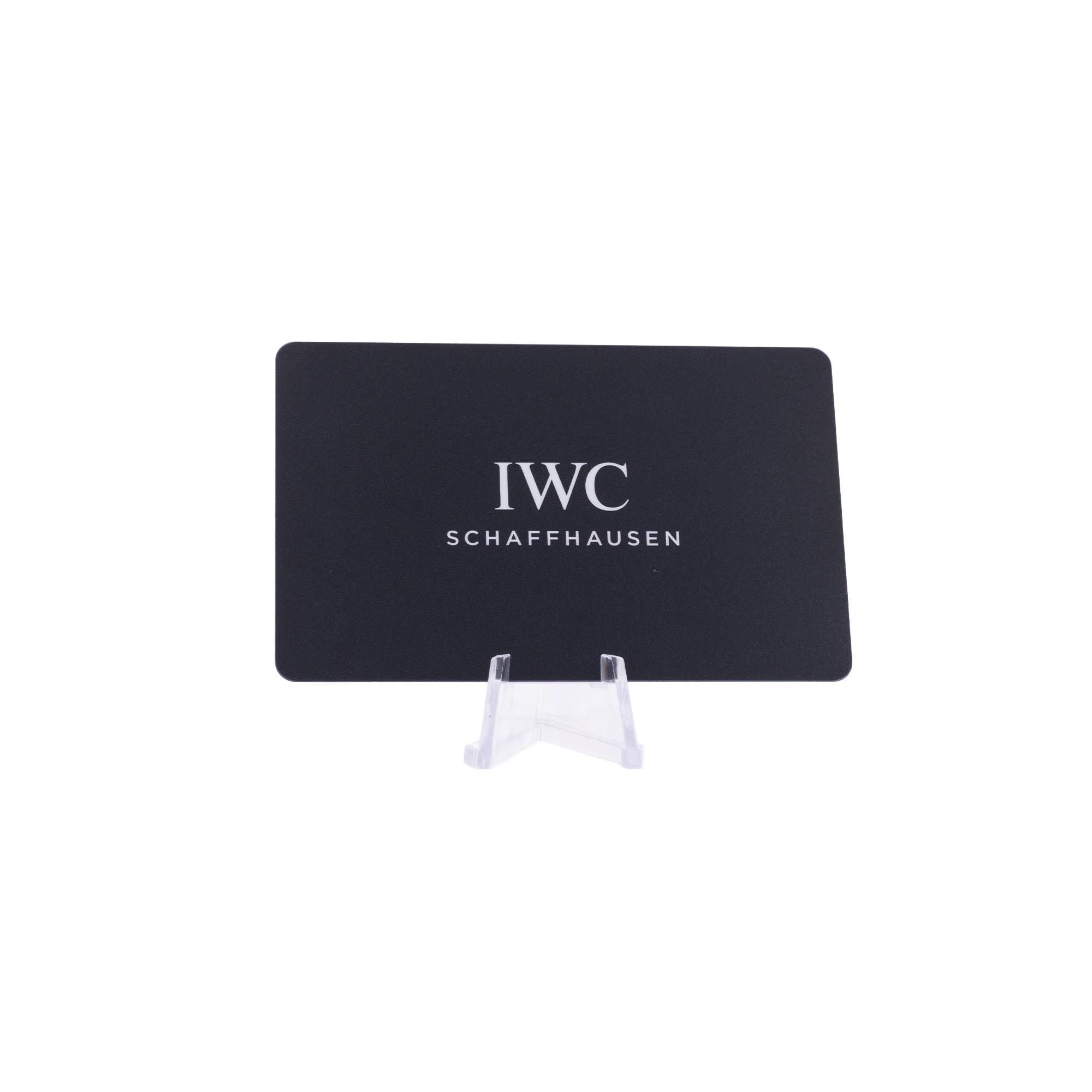 IWC Pilot Chronograph IW378003 43mm Blue Dial Steel Automatic Mens Watch Card